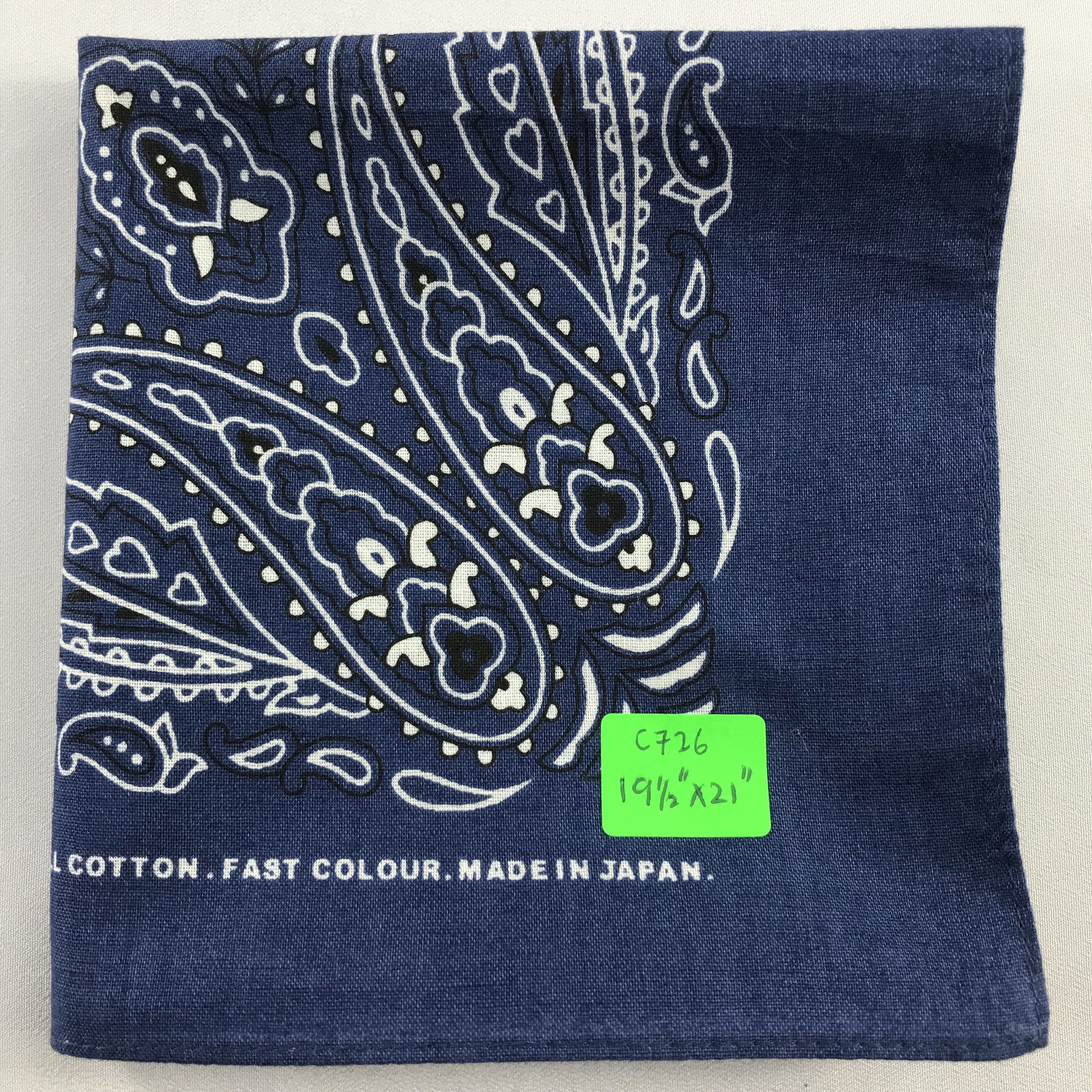 Japanese Brand Japanese Paislee Handkerchief / Bandana / Neckerchief C726 Size ONE SIZE - 7 Thumbnail