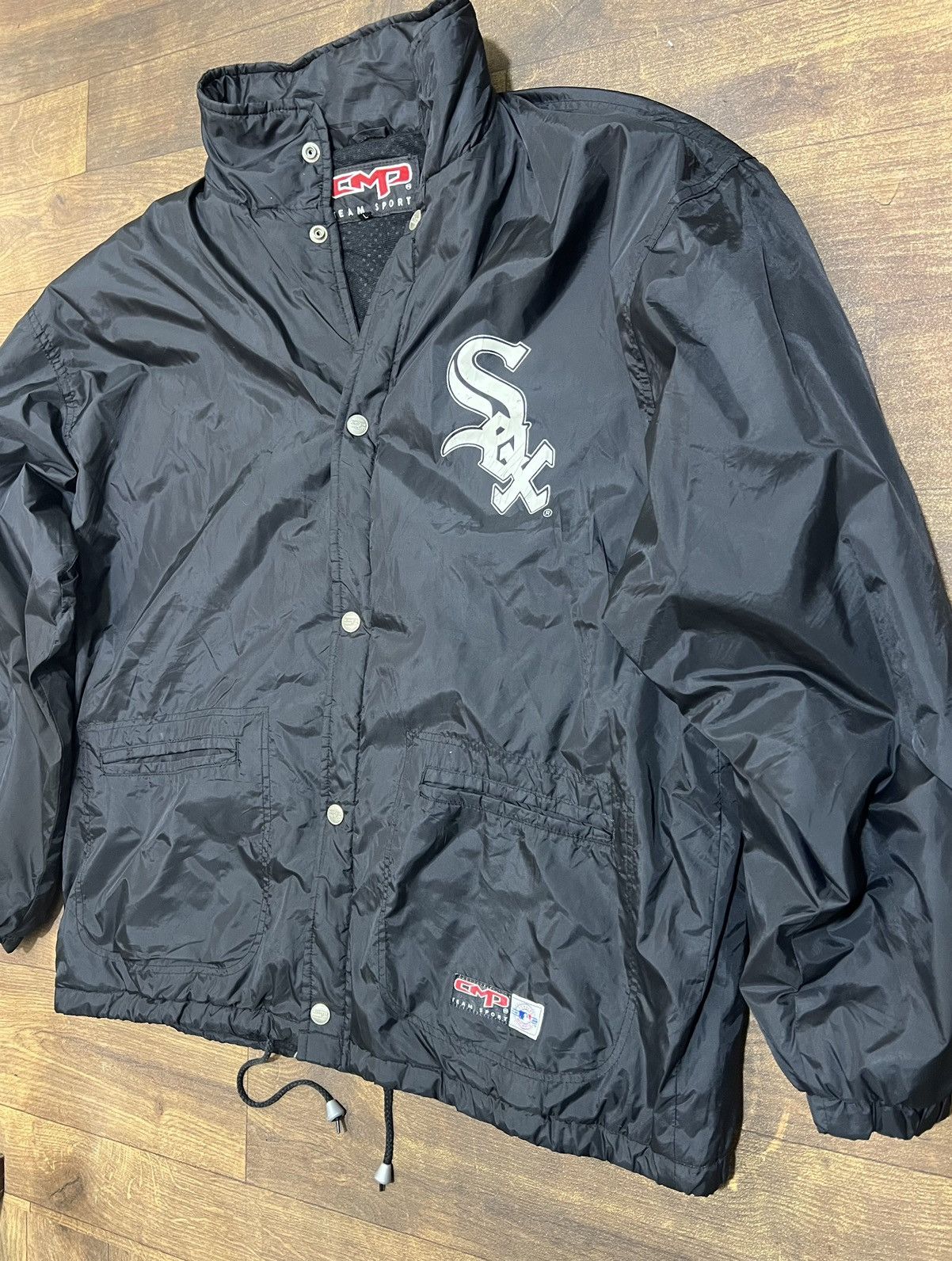 Other Vintage CMP Chicago White Sox Jacket Black MLB Style Size US XL / EU 56 / 4 - 2 Thumbnail