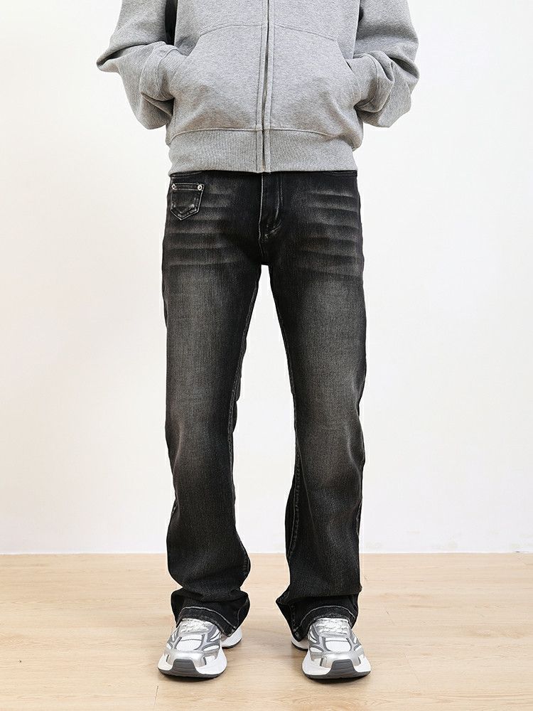 punk bootcut washed faded y2k yuppie flared jeans