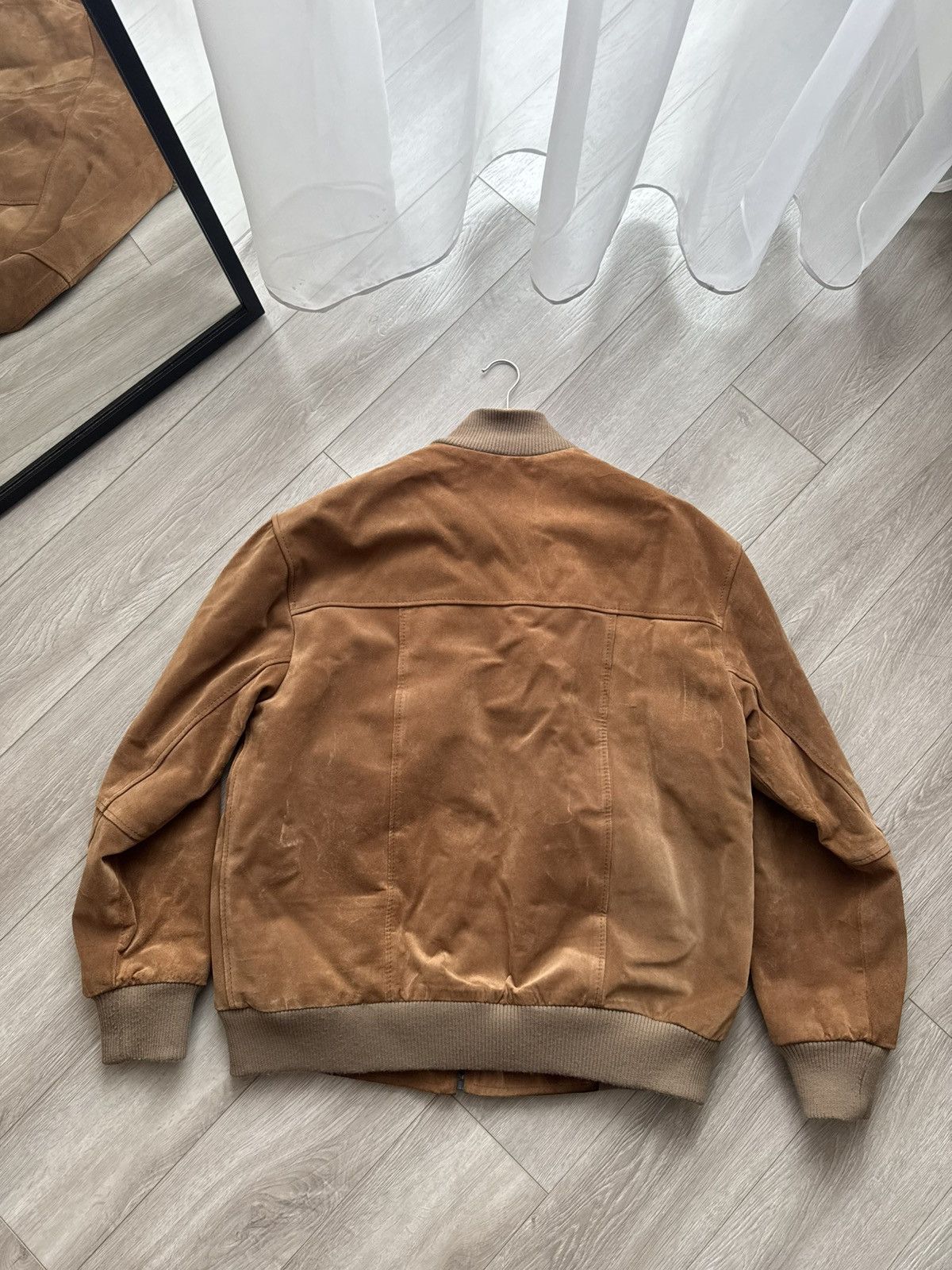 Vintage Vintage Suede Leather Jacket Boxy Fit ALD style avant garde Size US S / EU 44-46 / 1 - 10 Thumbnail