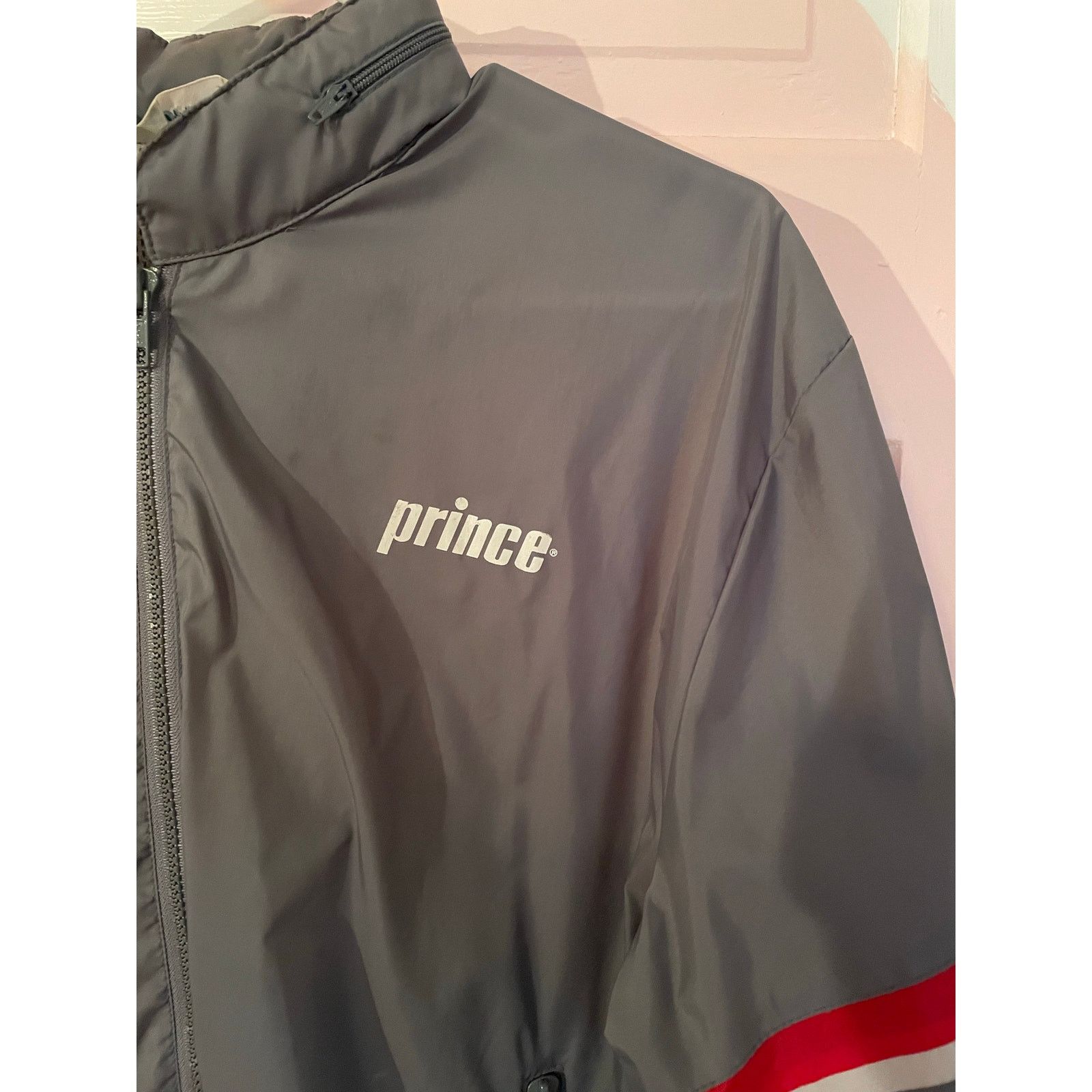 Prince Vintage Prince Men Medium 80s 90s Tennis Windbreaker Size US M / EU 48-50 / 2 - 3 Thumbnail