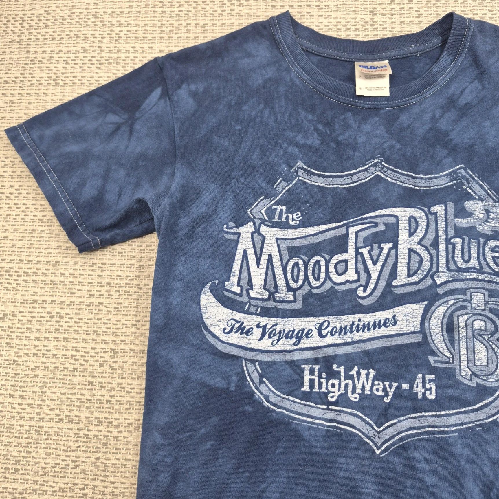 Gildan VINTAGE The Moody Blues Shirt Mens Small Blue 2013 Voyage Continues Tour Band Tee Gildan Size US S / EU 44-46 / 1 - 5 Thumbnail