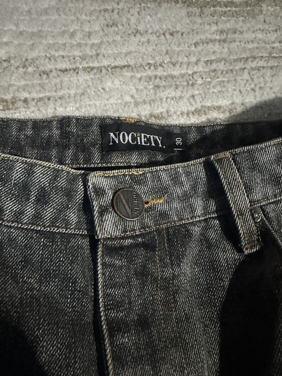 Other Black Nociety Baggy Denim Jeans Size US 30 / EU 46 - 4 Thumbnail