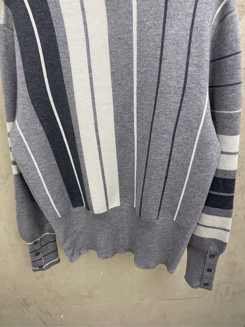 Thom Browne Thom browne Gray four-striped wool color-blocked striped ca Size US S / EU 44-46 / 1 - 4 Thumbnail