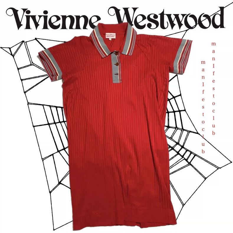 Vivienne Westwood Vivienne Westwood Red straight shirt polo skirt Size M / US 6-8 / IT 42-44 - 1 Thumbnail