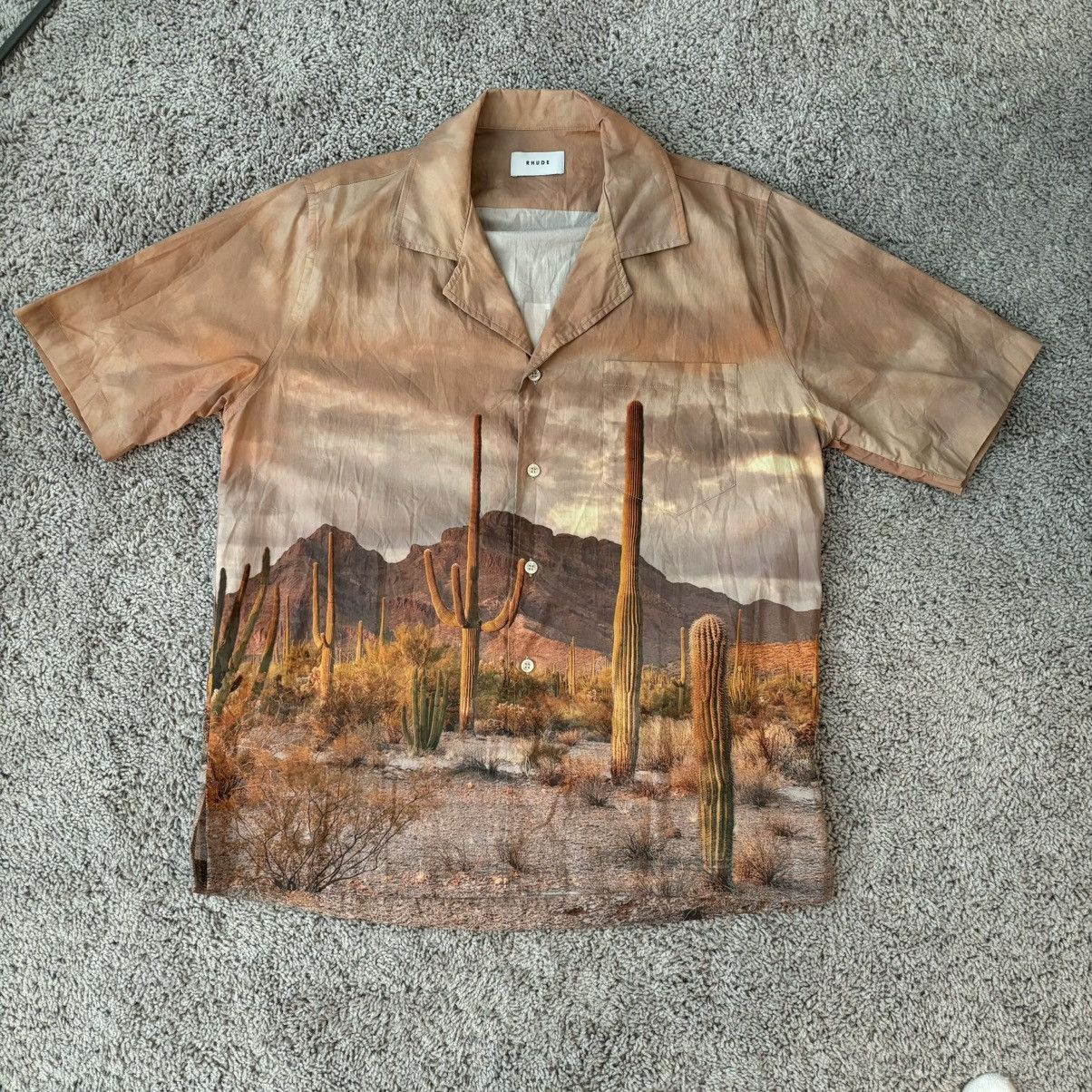 image of Rhude Desert Shirt in Brown, Men's (Size XS)