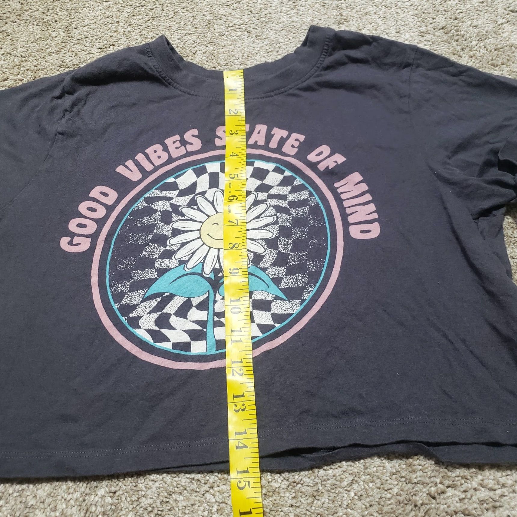 Vintage Good Vibes Tee Shirt Short Sleeve Crop Top Adult Women's S Small Gray Shirt Womens S Small Gray Good Vibes Tee Shirt Short Sleeve Crop Top 90s Size S / US 4 / IT 40 - 6 Thumbnail