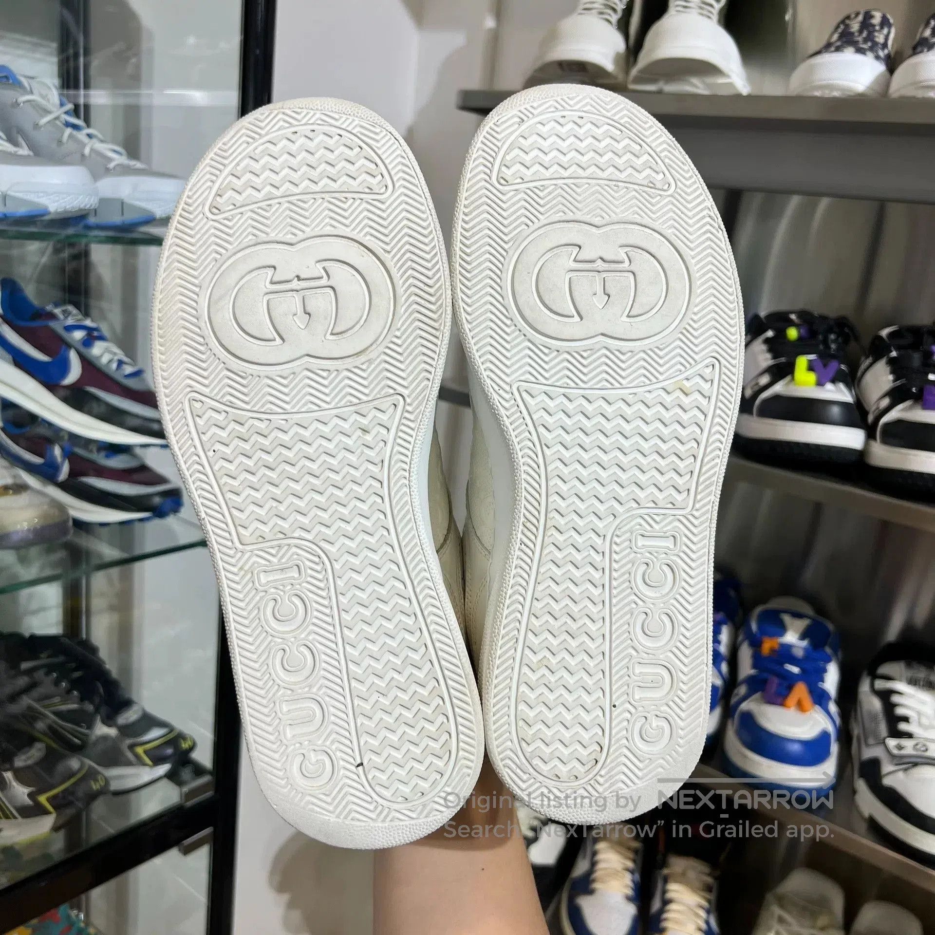 Gucci Gucci Classic White Biscuit Shoes. Size US 10 / EU 43 - 5 Thumbnail