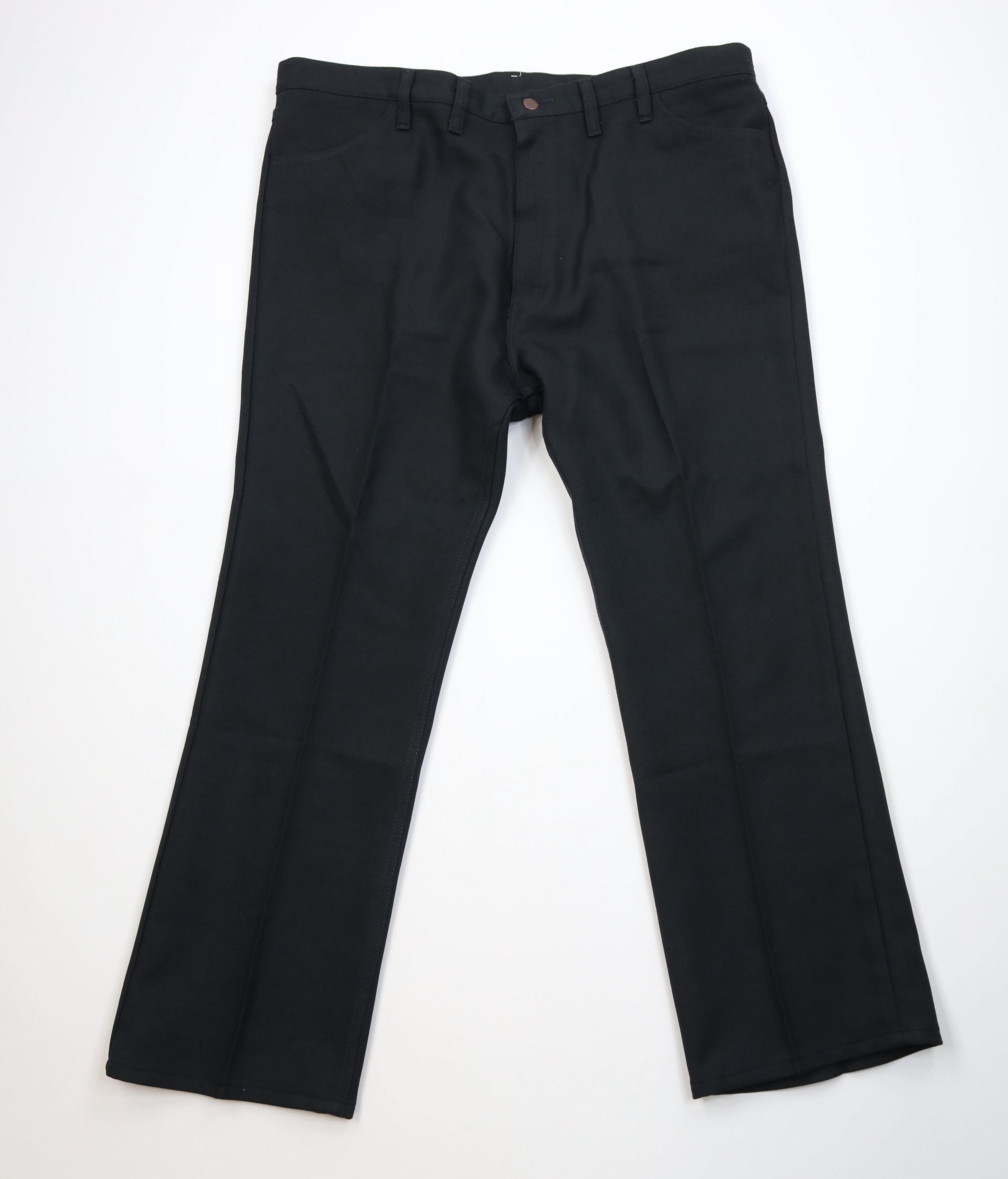 Wrangler Vintage 90s Wrangler Western Flared Wide Leg Pants Black USA Size US 44 / EU 60 - 1 Thumbnail