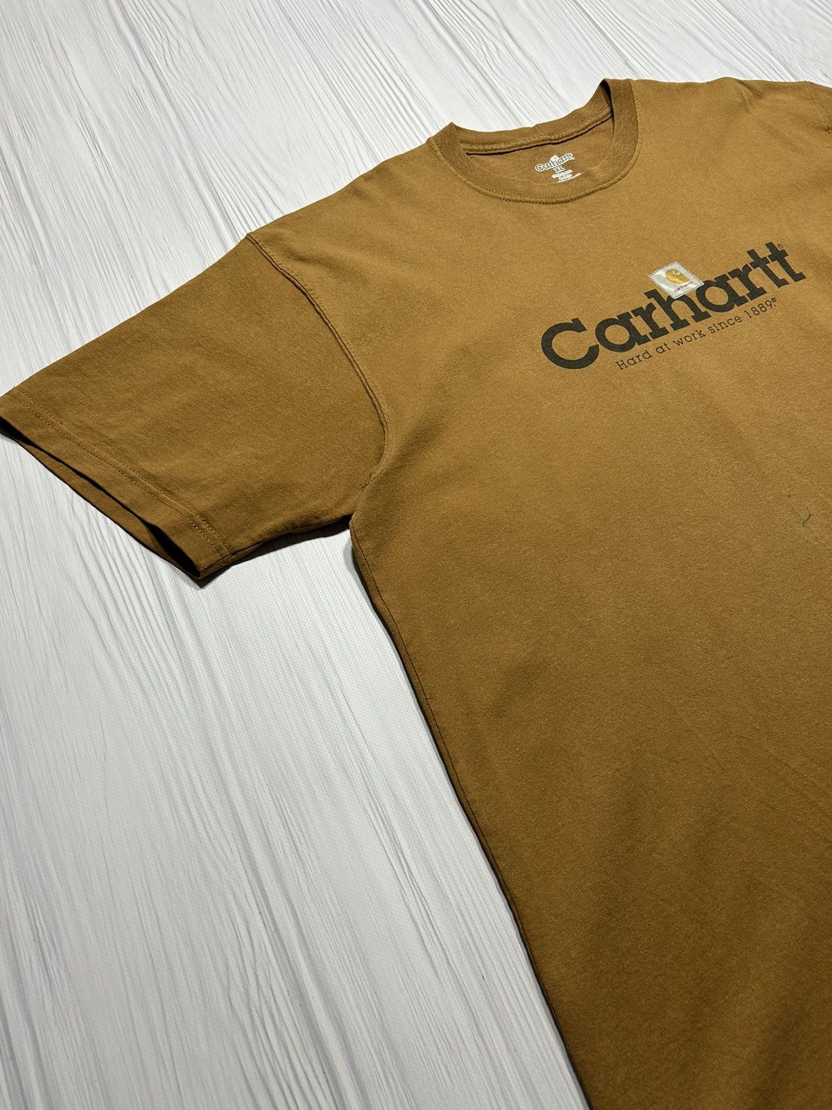 Carhartt Vintage Y2K Carhartt Hard Work 1889 T-Shirt Size US XL / EU 56 / 4 - 3 Thumbnail