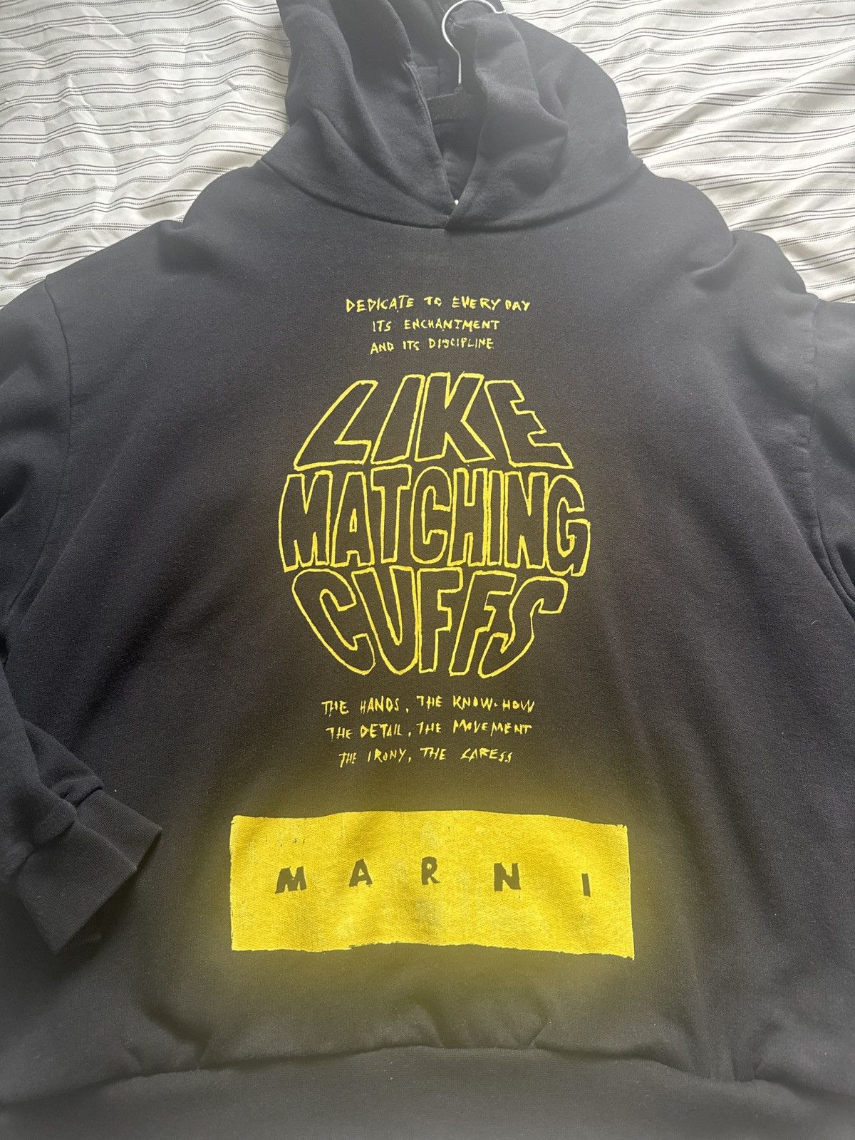Marni Marni Like Matching Cuffs Graphic Hoodie - Size L Size US M / EU 48-50 / 2 - 6 Thumbnail