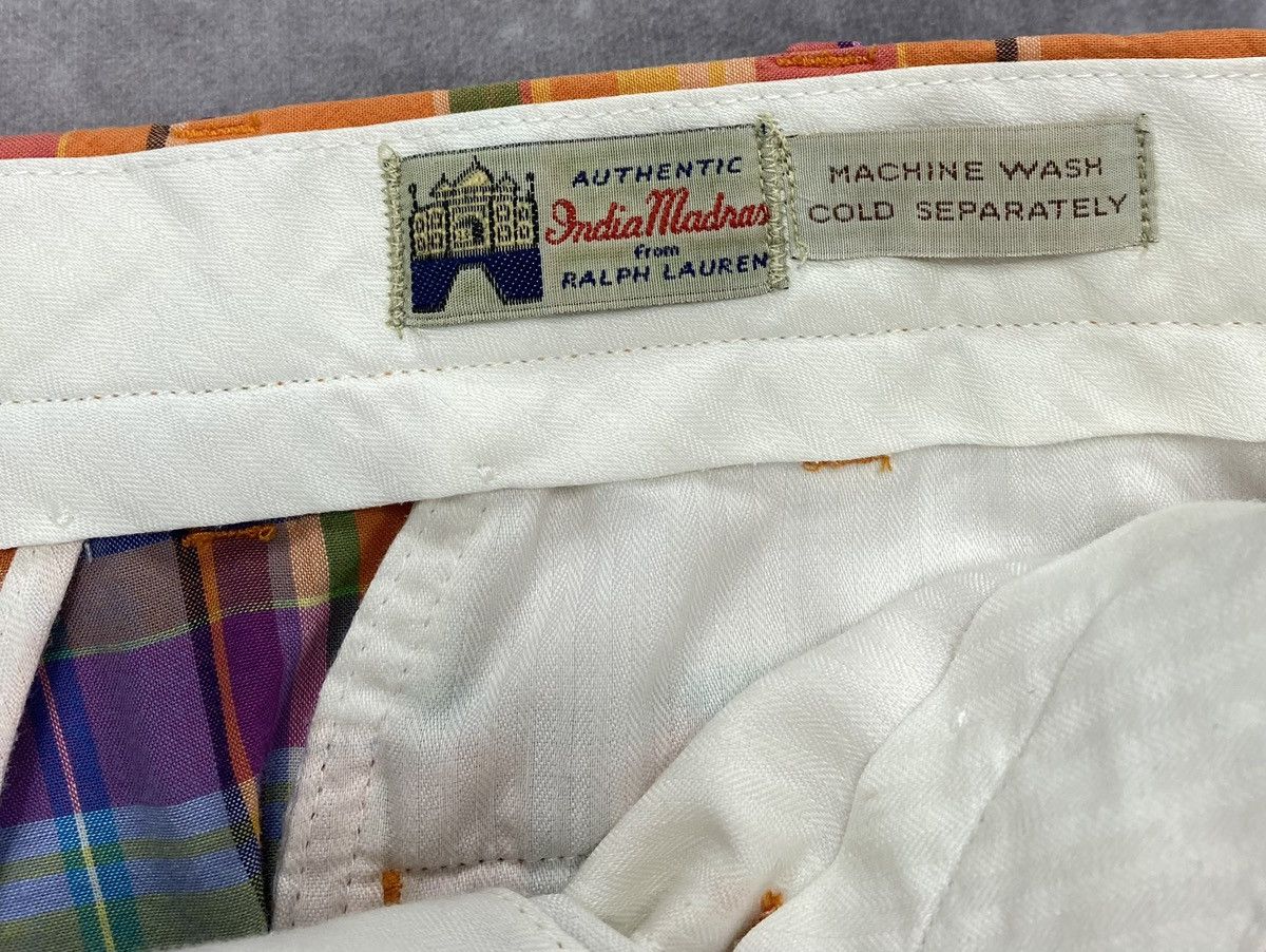 Polo Ralph Lauren 80’s Vintage Polo Ralph Lauren Authentic India Madras Short Size US 34 / EU 50 - 2 Thumbnail