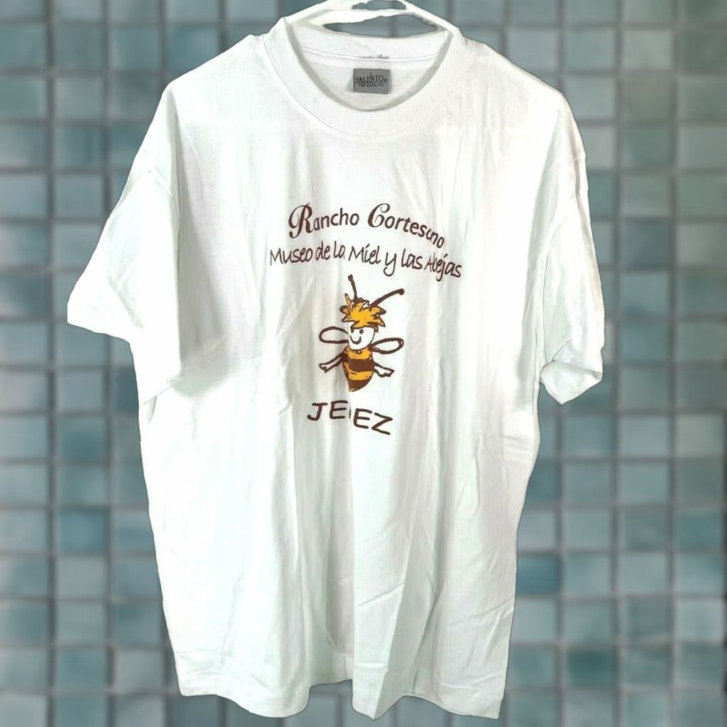 Vintage Valento Mens T-Shirt White Graphic Short Sleeve Size L Size US L / EU 52-54 / 3 - 1 Thumbnail