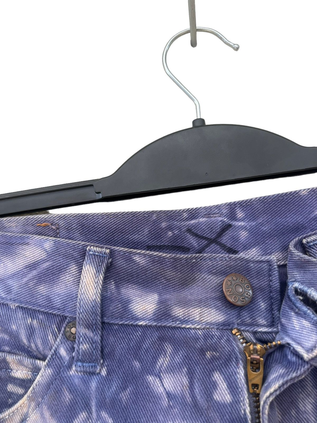 Big John Japan Brand BOBSON Made in Japan Purple Tie Dye Denim Jeans Size US 30 / EU 46 - 7 Thumbnail