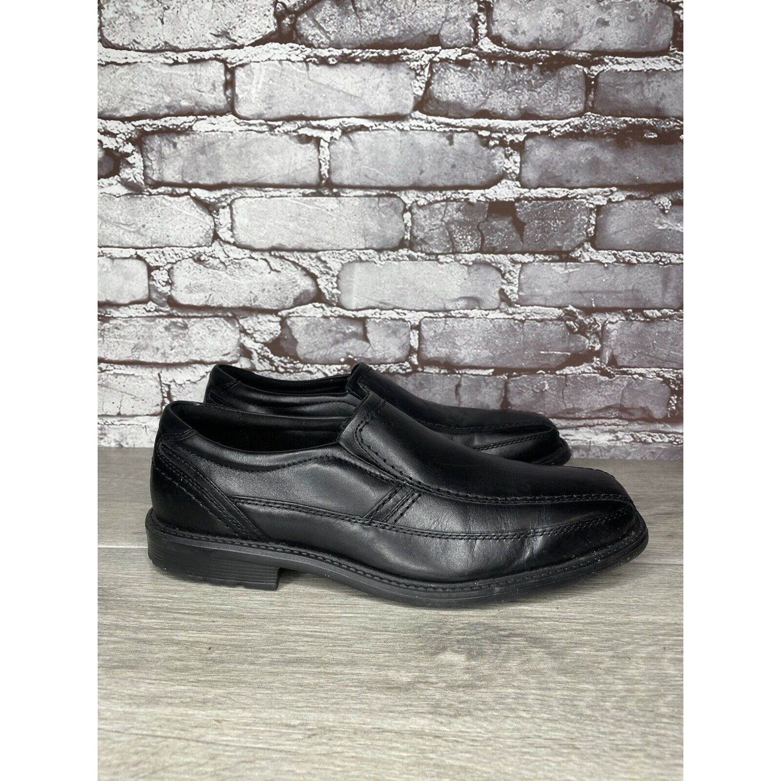 Rockport Rockport Trutech A13019 Black Leather Casual Comfort Loafers Size US 10.5 / EU 43-44 - 3 Thumbnail