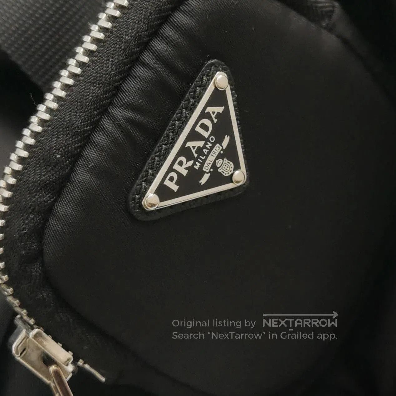 Prada Prada Black Utility Skirt with Triangle Logo . Size 35" - 3 Thumbnail