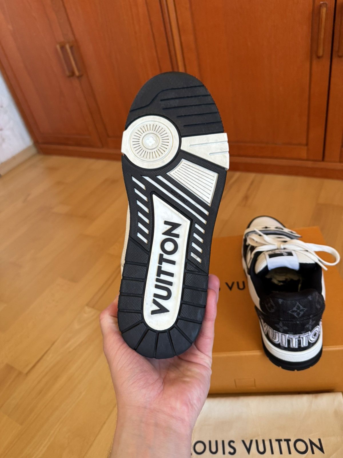 Louis Vuitton Louis Vuitton LV Trainer Velcro Strap Black Denim Size US 7.5 / EU 40-41 - 10 Thumbnail