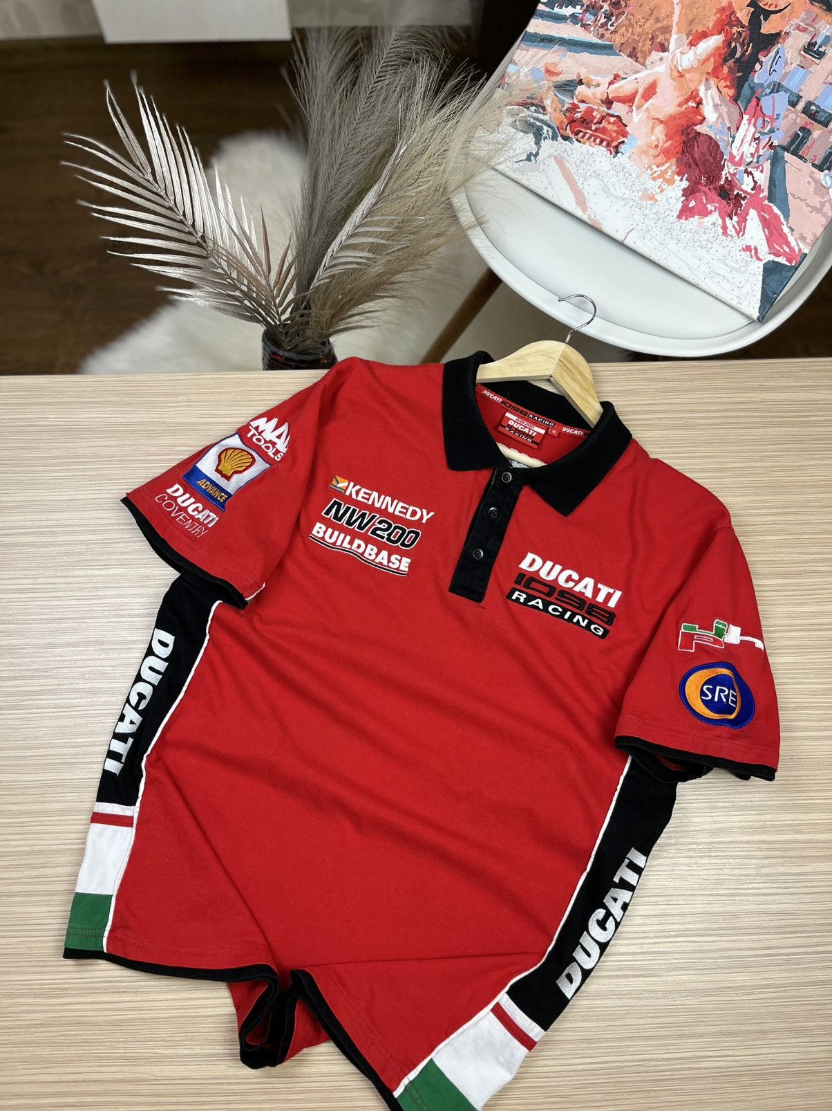 Ducati Vintage Ducati Racing Polo 1098 NW 200 Size US XL / EU 56 / 4 - 1 Thumbnail