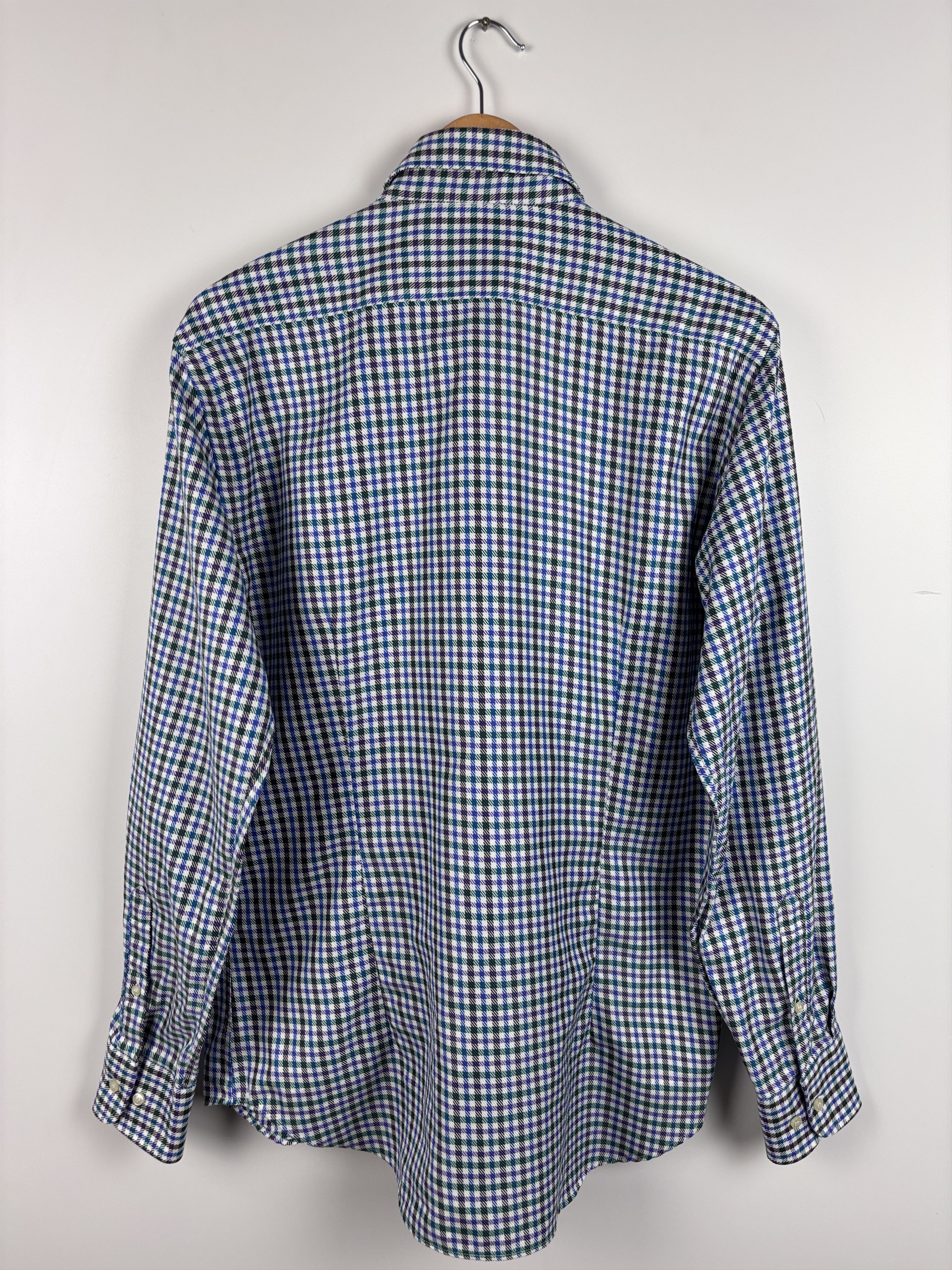 Etro Etro Button Up Long Sleeve Check Shirt Plaid Multicolor 41 Size US L / EU 52-54 / 3 - 4 Thumbnail