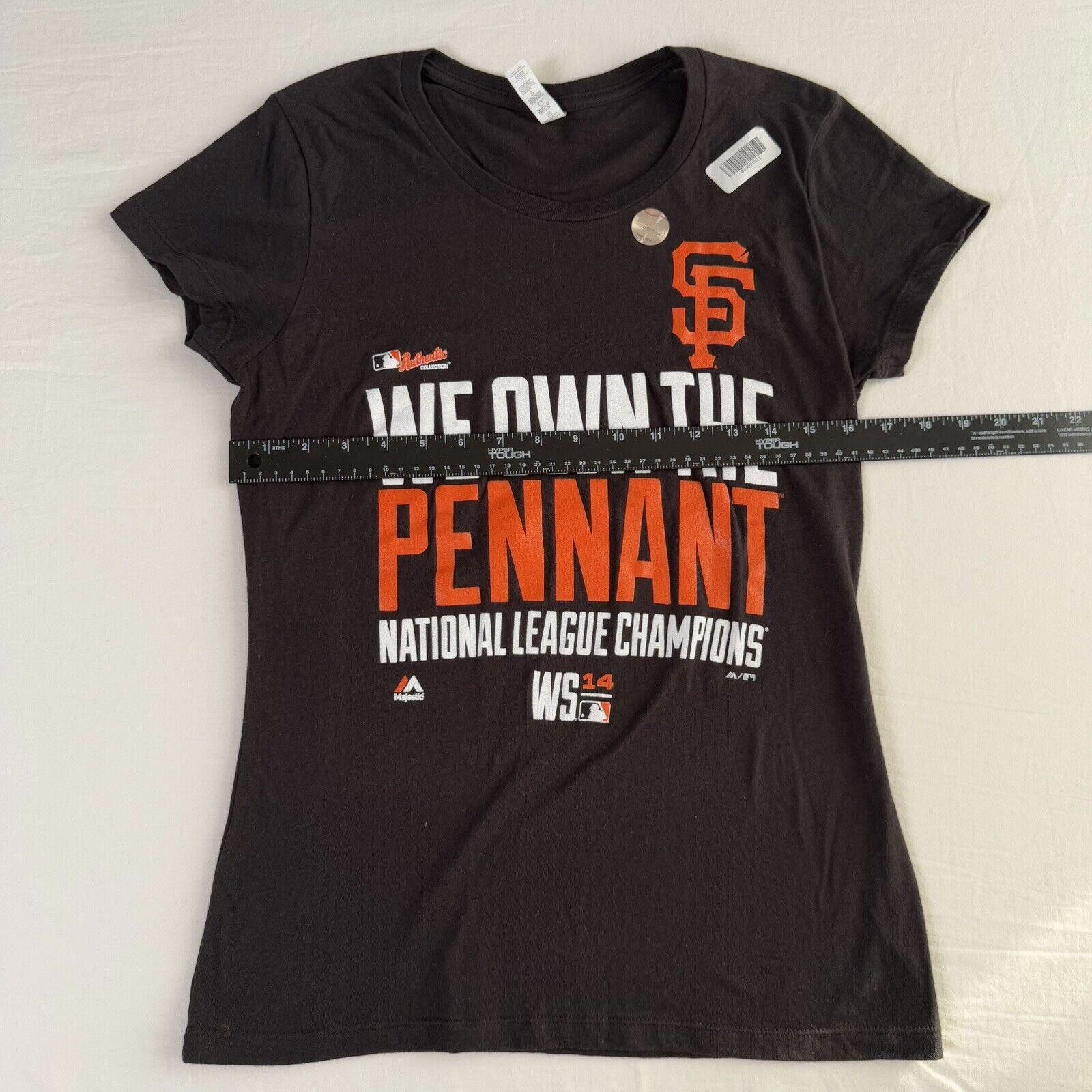 MLB NWT MLB San Francisco Giants Pennant T-Shirt NL Champs 2014 Size ONE SIZE - 7 Thumbnail
