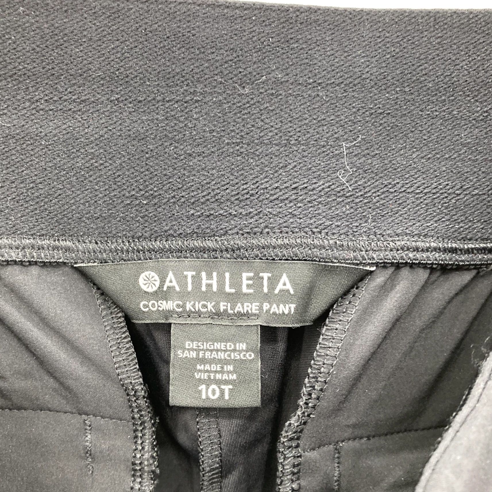 Athleta Athleta Pants Womens 10 Tall Cosmic Kick Flare High Rise Euroluxe Pintuck NWT Size 32" / US 10 / IT 46 - 4 Thumbnail