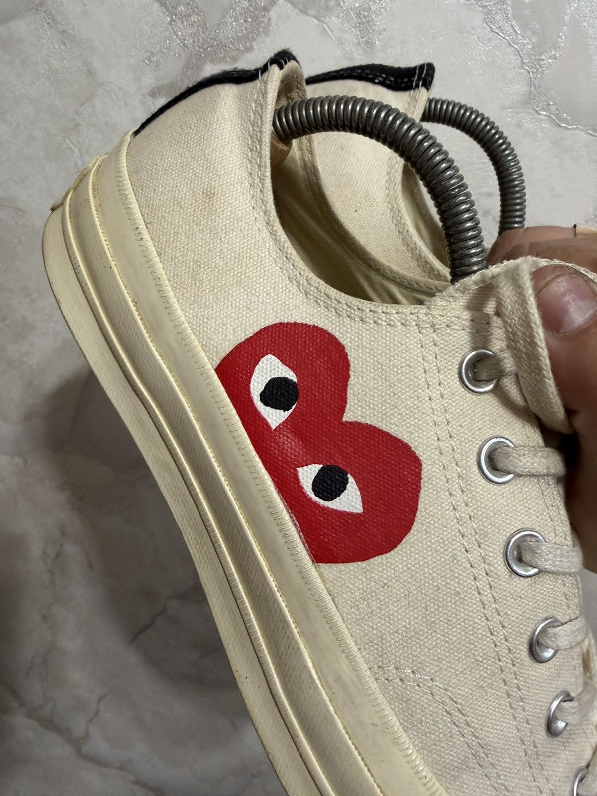 Comme des Garcons PLAY × Converse RARE Convers Comme Des Garcons PLay 70"s Size 8 Size US 8 / EU 41 - 11 Thumbnail