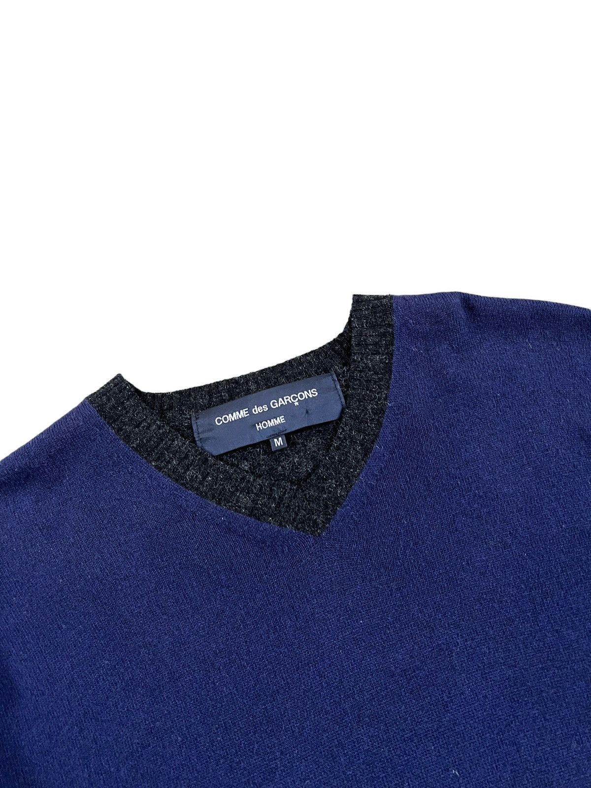 Comme des Garcons Homme Vintage Comme des Garçons Homme Tricolour Wool Jumper Size US M / EU 48-50 / 2 - 4 Thumbnail