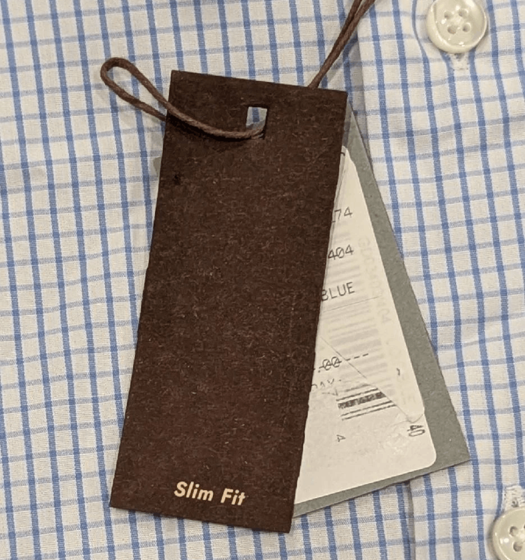 Canali CANALI Grid Cotton Dress Shirt Light Blue 40 US 15.75 Size US M / EU 48-50 / 2 - 8 Thumbnail