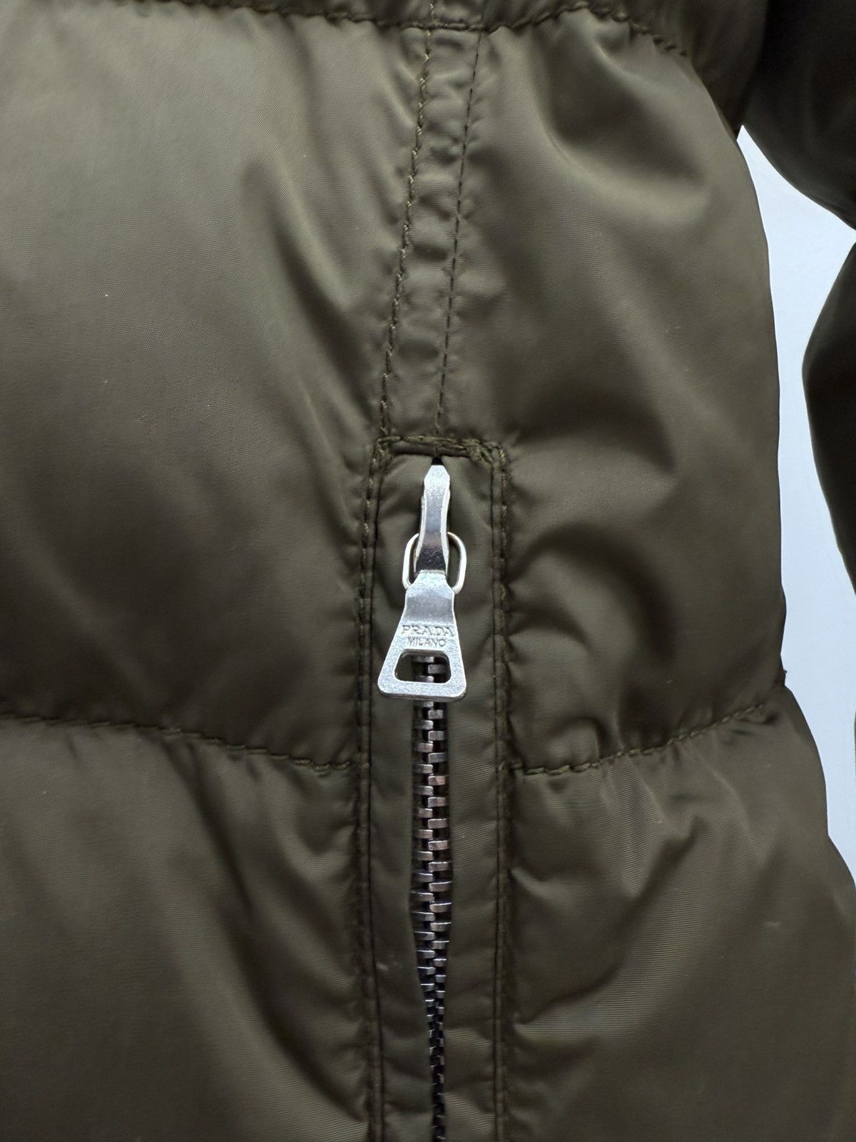 Prada Prada Nylon Fox Fur Trim Down Puffer Coat Jacket Size L / US 10 / IT 46 - 6 Thumbnail