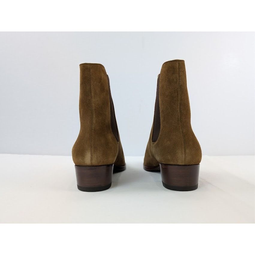 Saint Laurent Paris o1rshd1 Leather Gorain Florence Horsebit Loafer Boots Brown Size US 9 / EU 42 - 12 Thumbnail