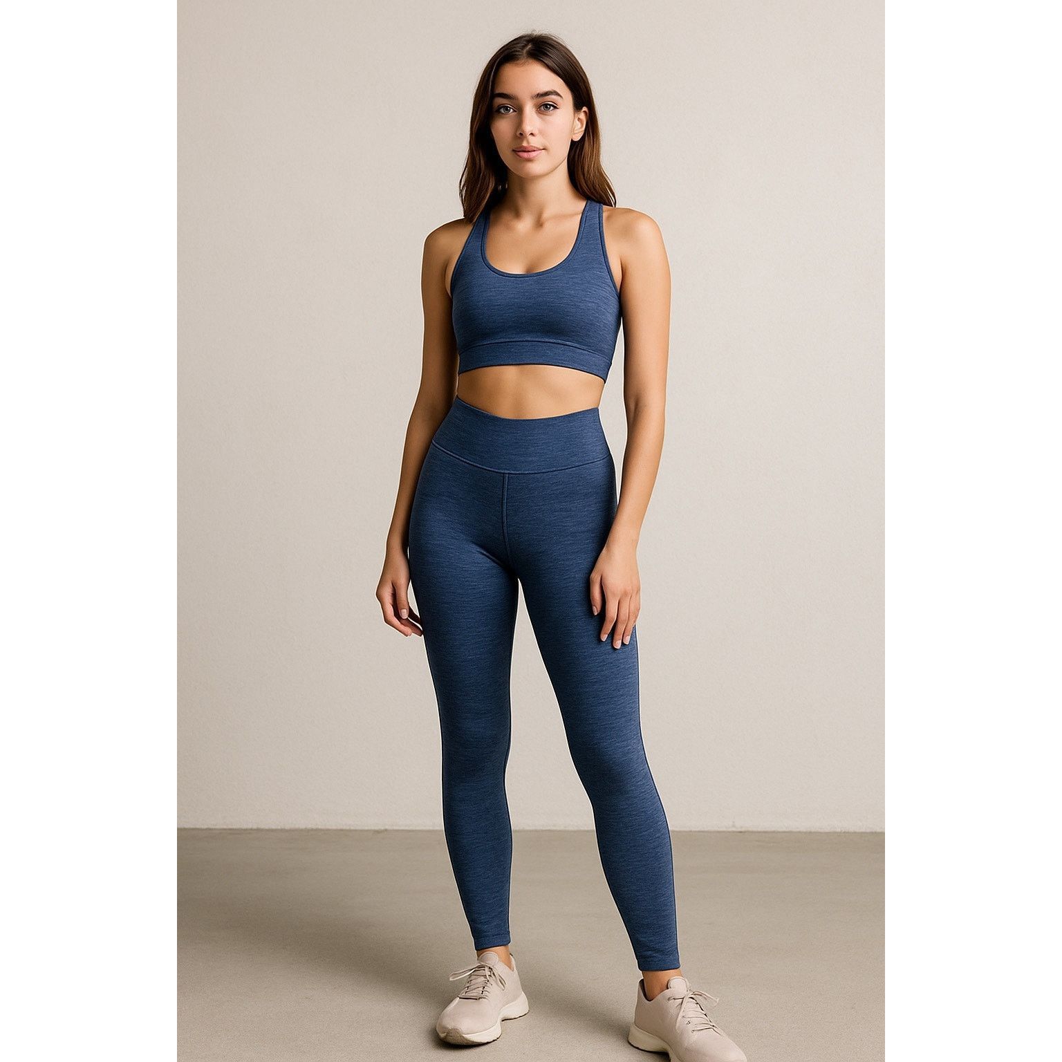 Other Athleisure High Rise Blue Denim Print Leggings XS Yoga Pants Size 22" - 1 Thumbnail