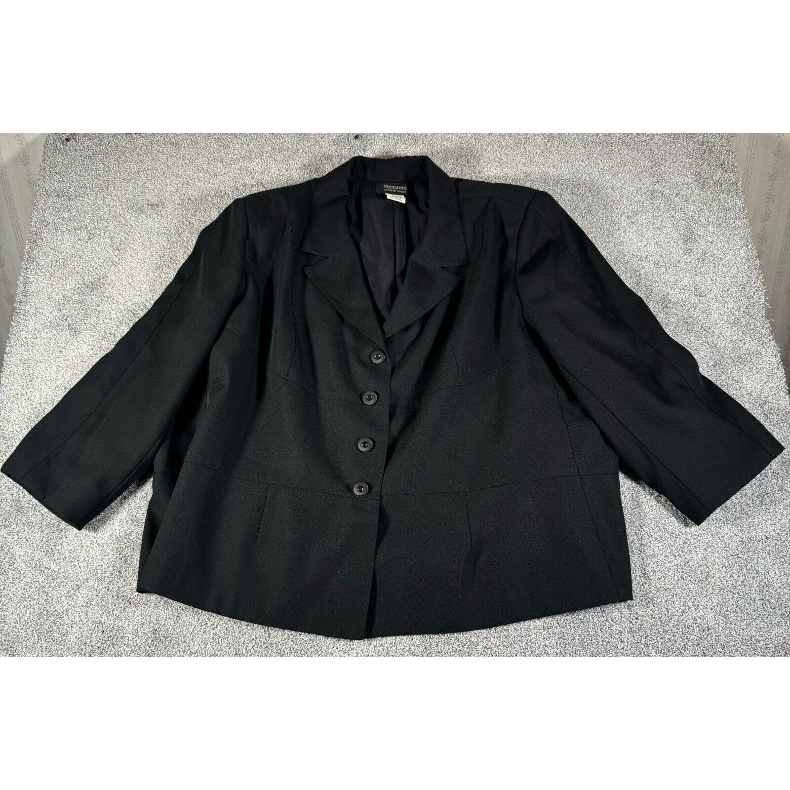 Other Signature By Harve Benard Blazer Womens 34W Plus Office 80s Size ONE SIZE - 2 Thumbnail
