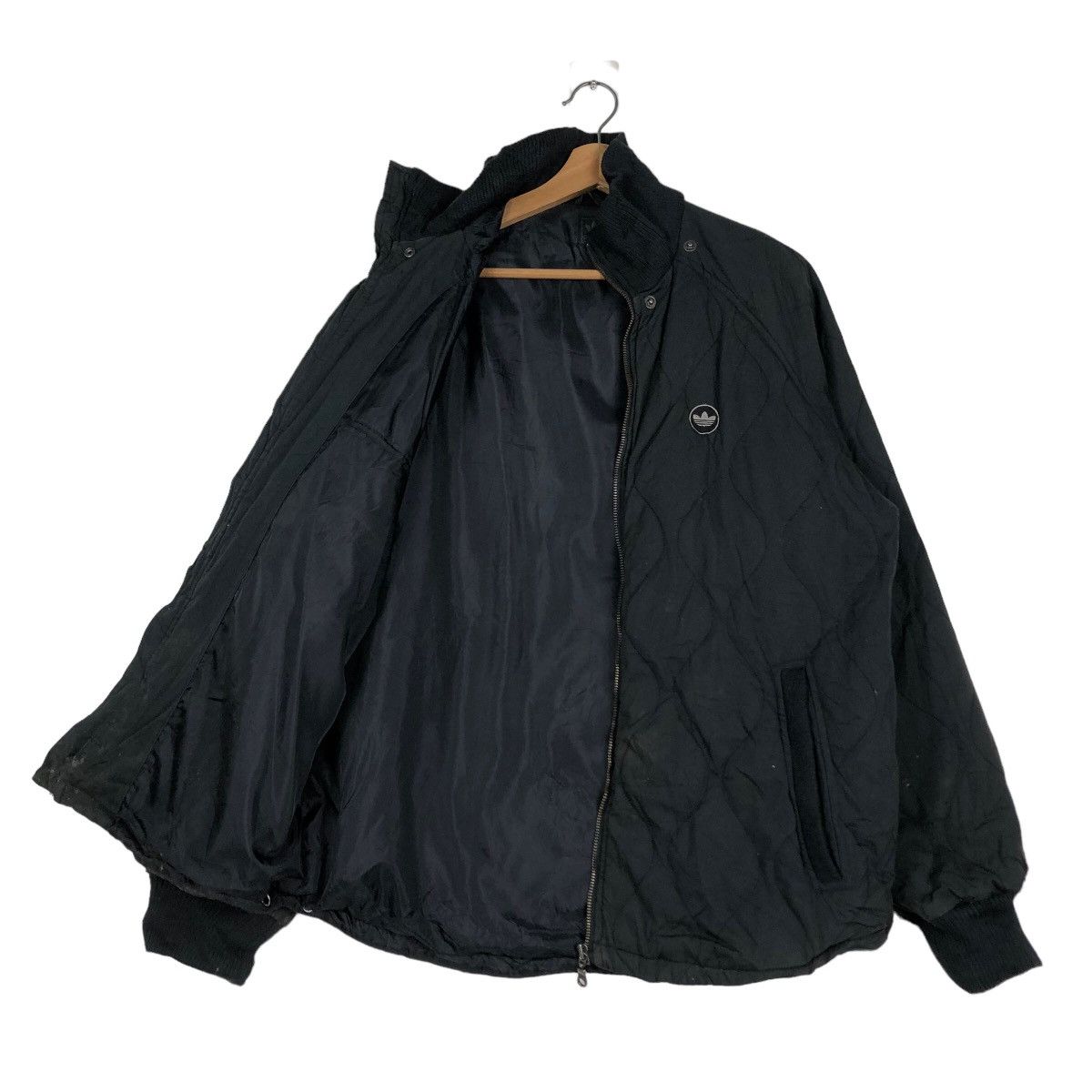 Adidas 🔥Vintage Zipper Biker Jacket Adidas Quilted Design Size US M / EU 48-50 / 2 - 11 Thumbnail