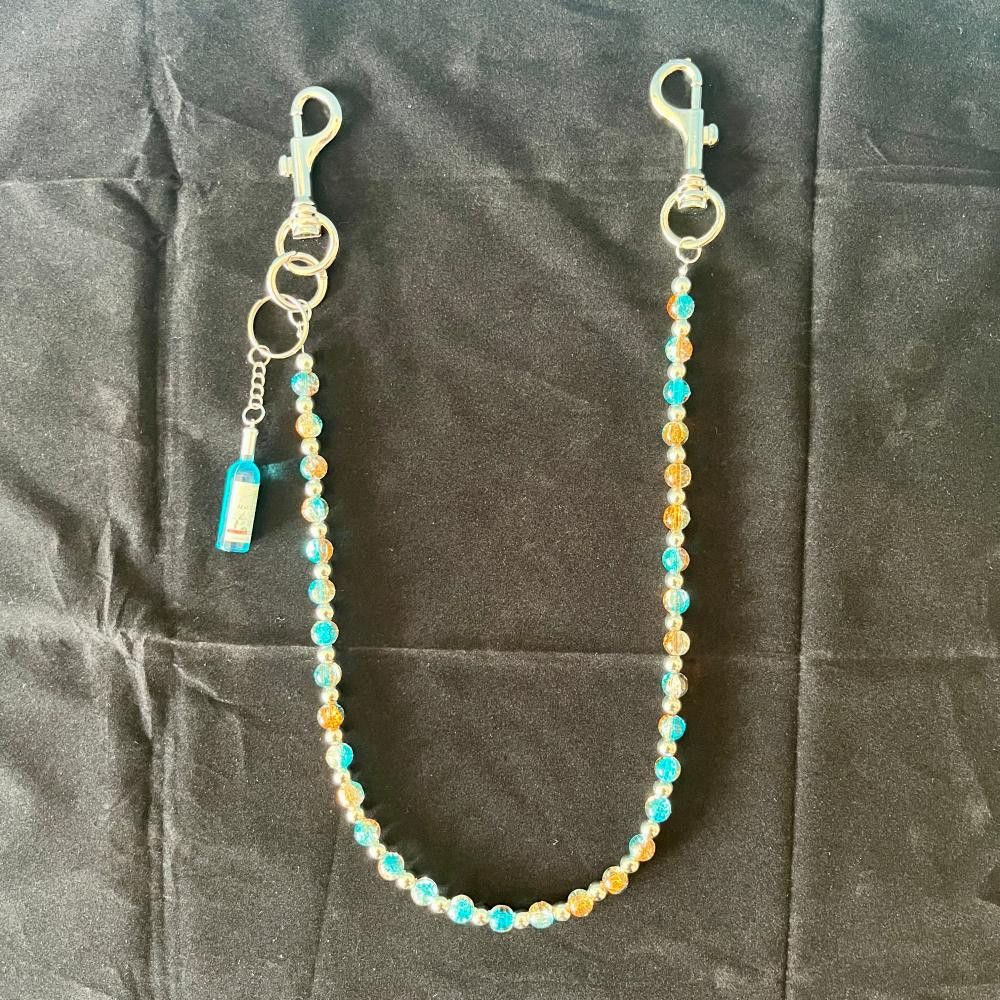 Vintage Wine Bottle Pendant Pants Chain Size ONE SIZE - 2 Thumbnail