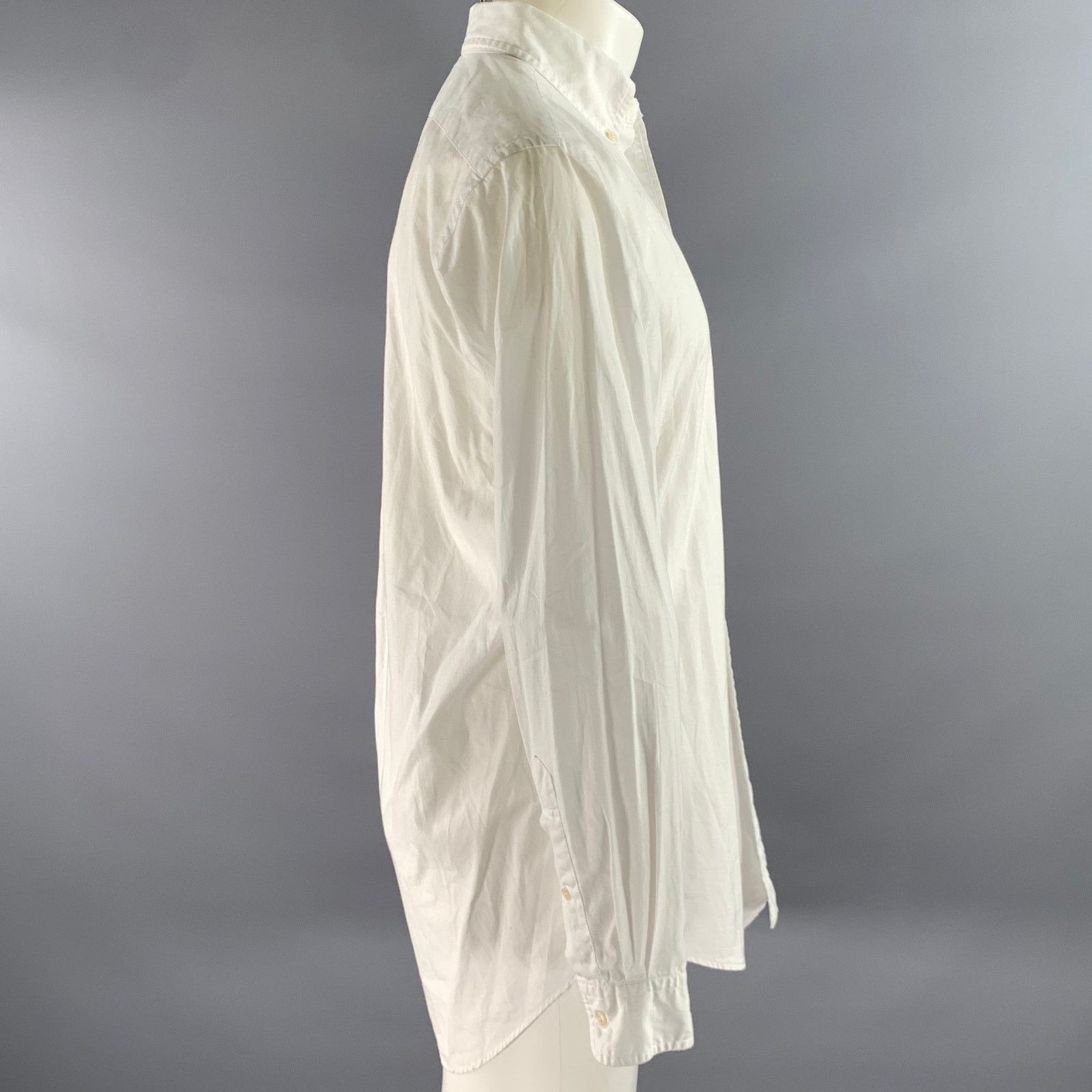 Ralph Lauren RALPH LAUREN S White Cotton Button Down Long Sleeve Shirt Size US S / EU 44-46 / 1 - 3 Thumbnail
