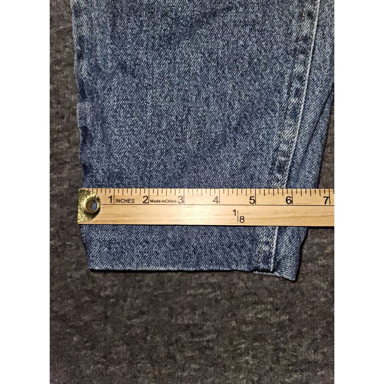 Lee VINTAGE Lee Jeans Tapered Womens 10 Medium High Rise Blue Denim 90s Preppy Womens Size 32" / US 10 / IT 46 - 6 Thumbnail