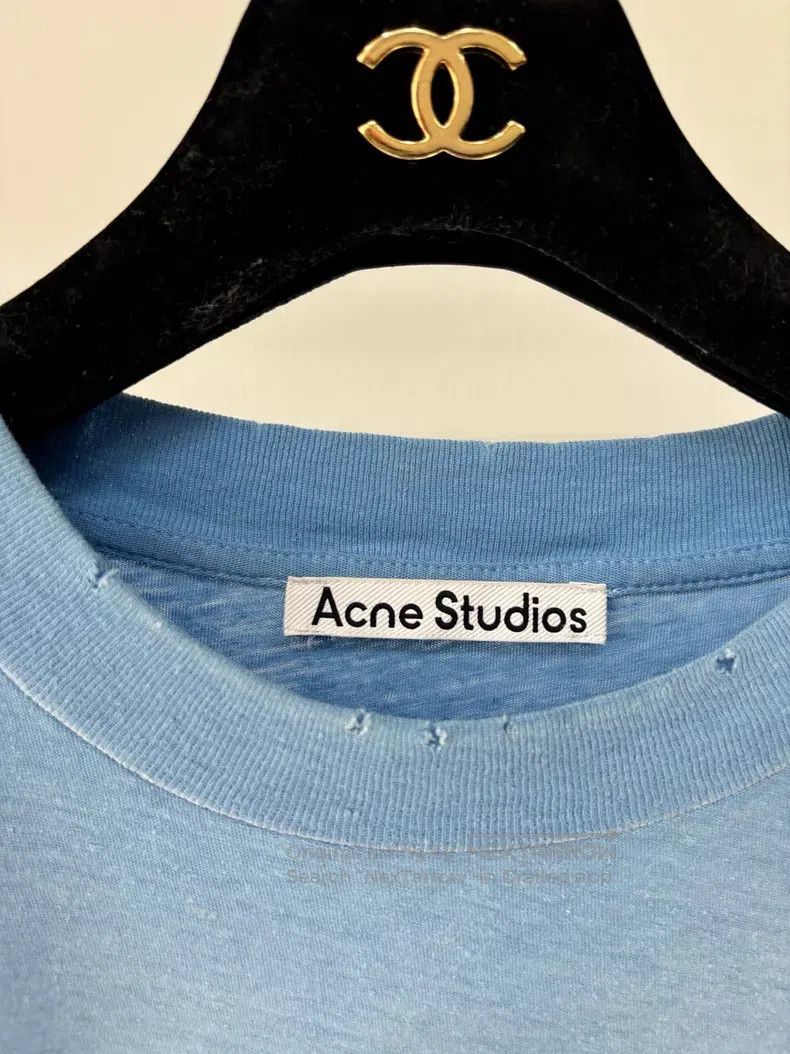 Acne Studios Acne Studios Baby Blue Vintage 1996 Printed Long Sleeve T- Size M / US 6-8 / IT 42-44 - 3 Thumbnail