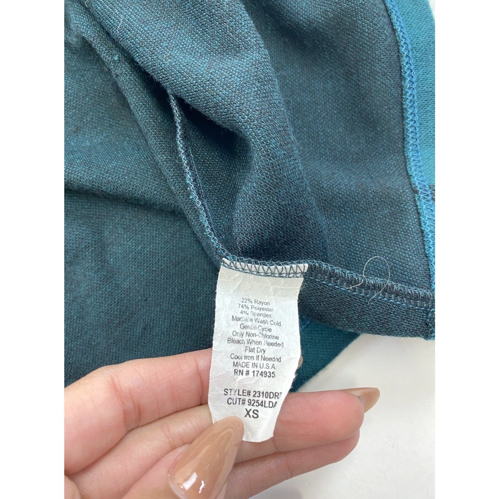 Vintage VINTAGE Verse Dress Womens XS Green Made In USA Size XS / US 0-2 / IT 36-38 - 4 Thumbnail