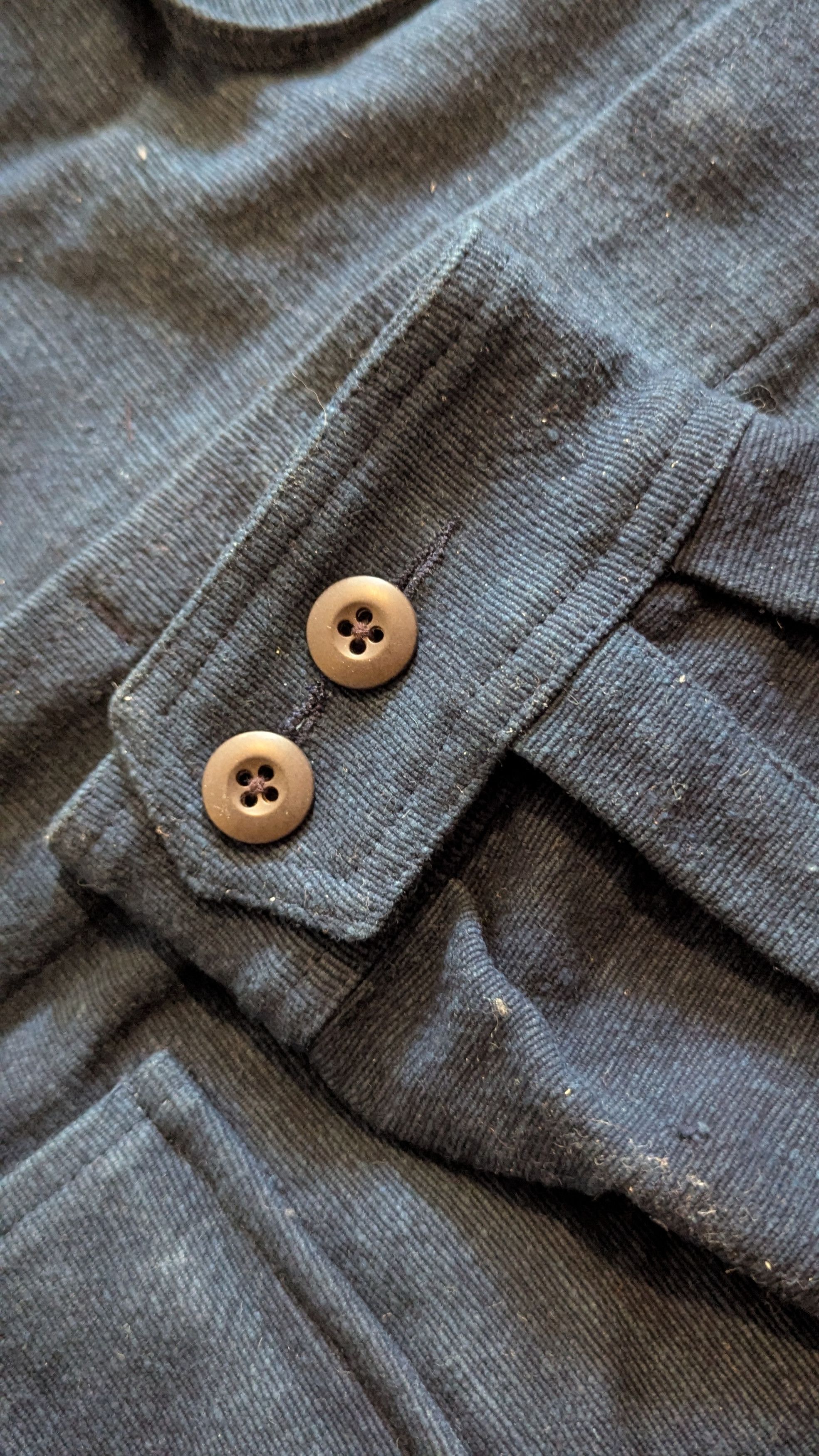 18 East Mandu Khadi Jungle Jacket Leftover Bits, Indigo Cotton Size US M / EU 48-50 / 2 - 4 Thumbnail