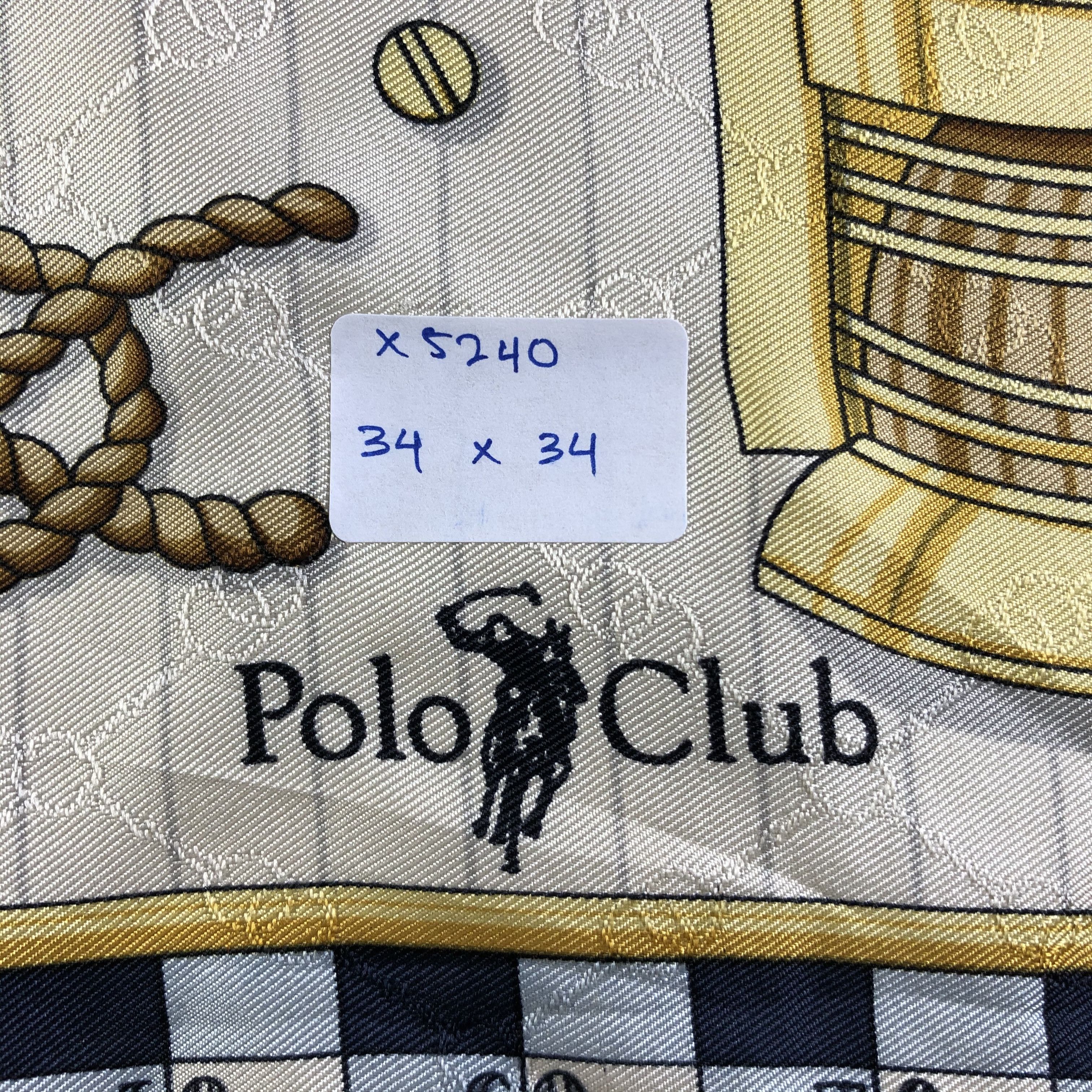 Vintage Vintage Polo Club Silk Scarf Size ONE SIZE - 7 Thumbnail