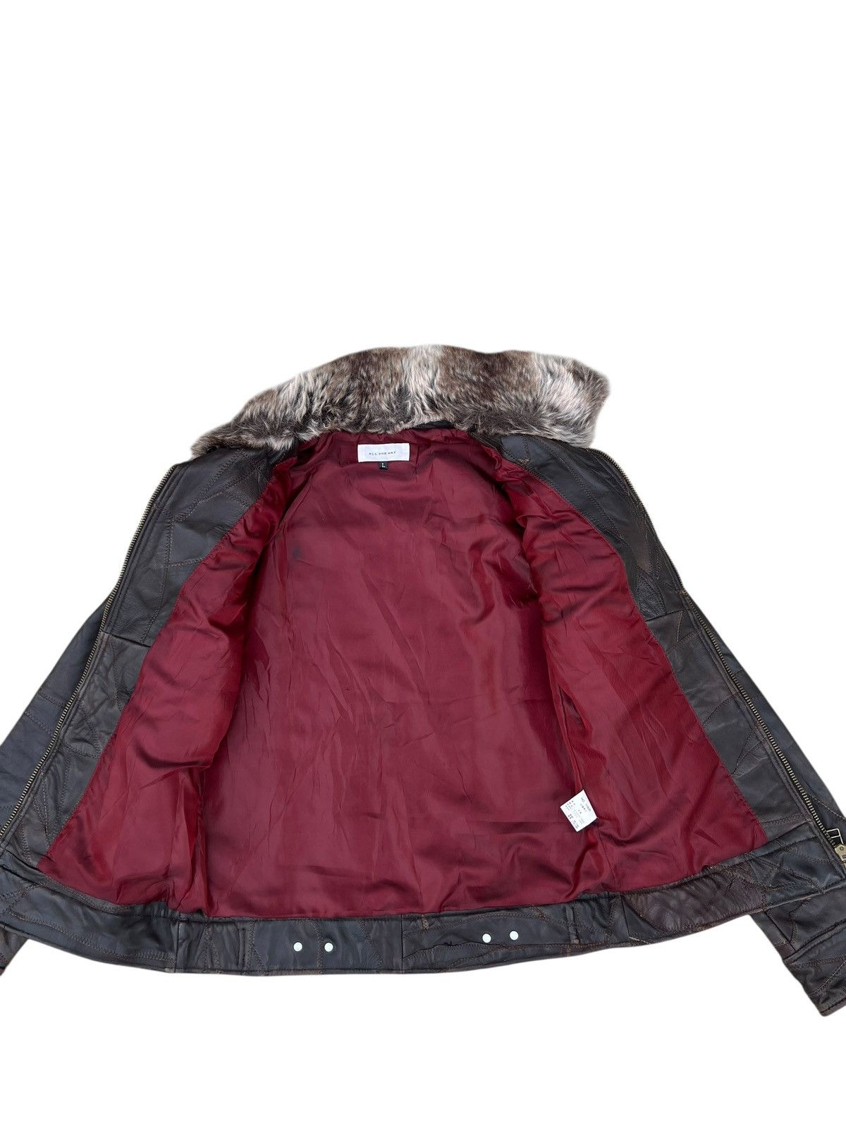 If Six Was Nine Faux Fur Patchwork Sheepskin Leather Jacket All The Way Size US S / EU 44-46 / 1 - 16 Thumbnail