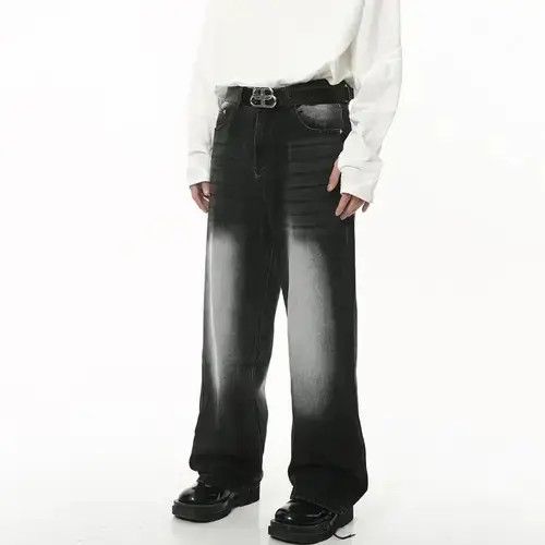 Jean × Vintage Loose wide-leg vintage distressed jeans y2k pants Size US 30 / EU 46 - 1 Thumbnail