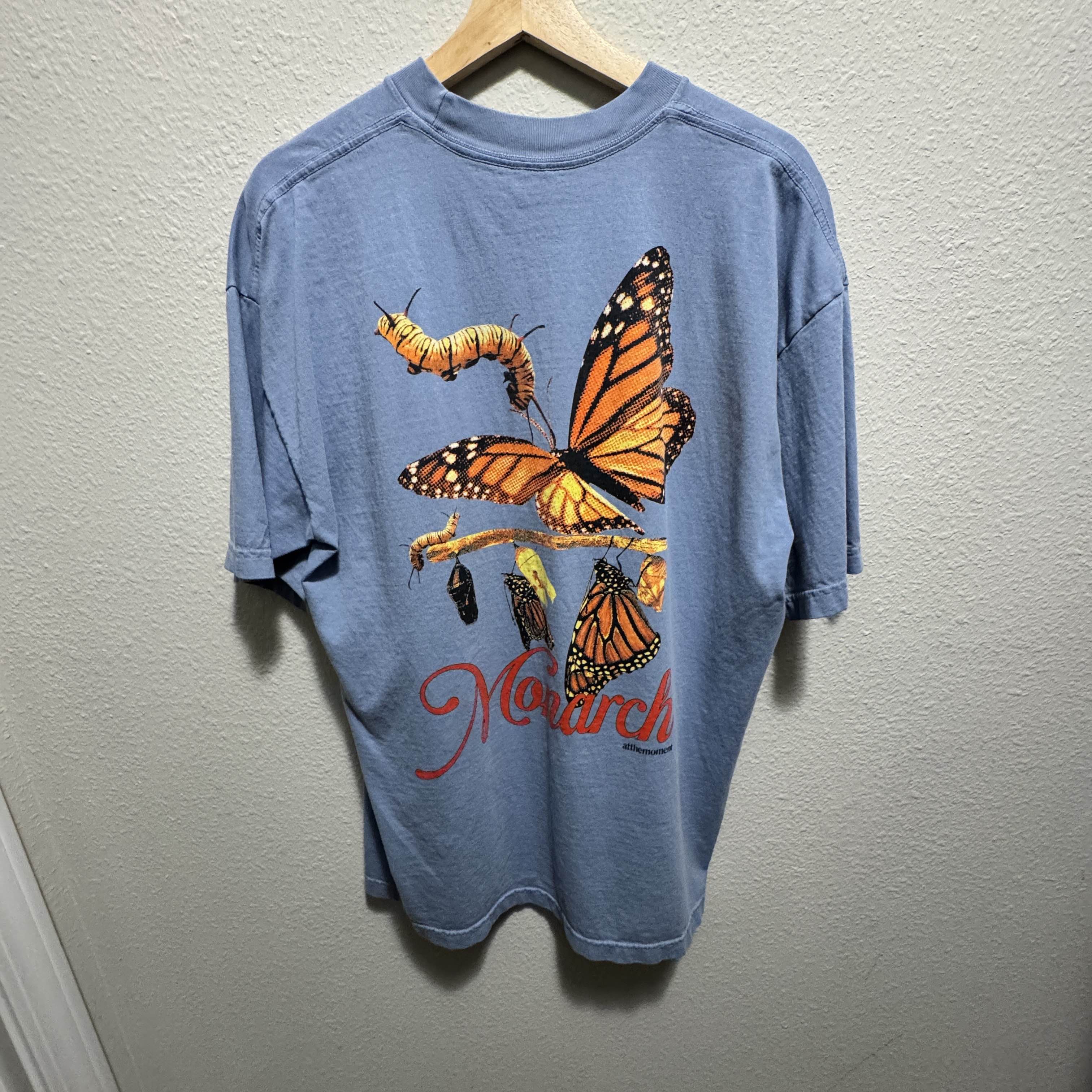 atthemoment atthemoment Blue Monarch Butterfly Tee - Size L Size US L / EU 52-54 / 3 - 6 Thumbnail