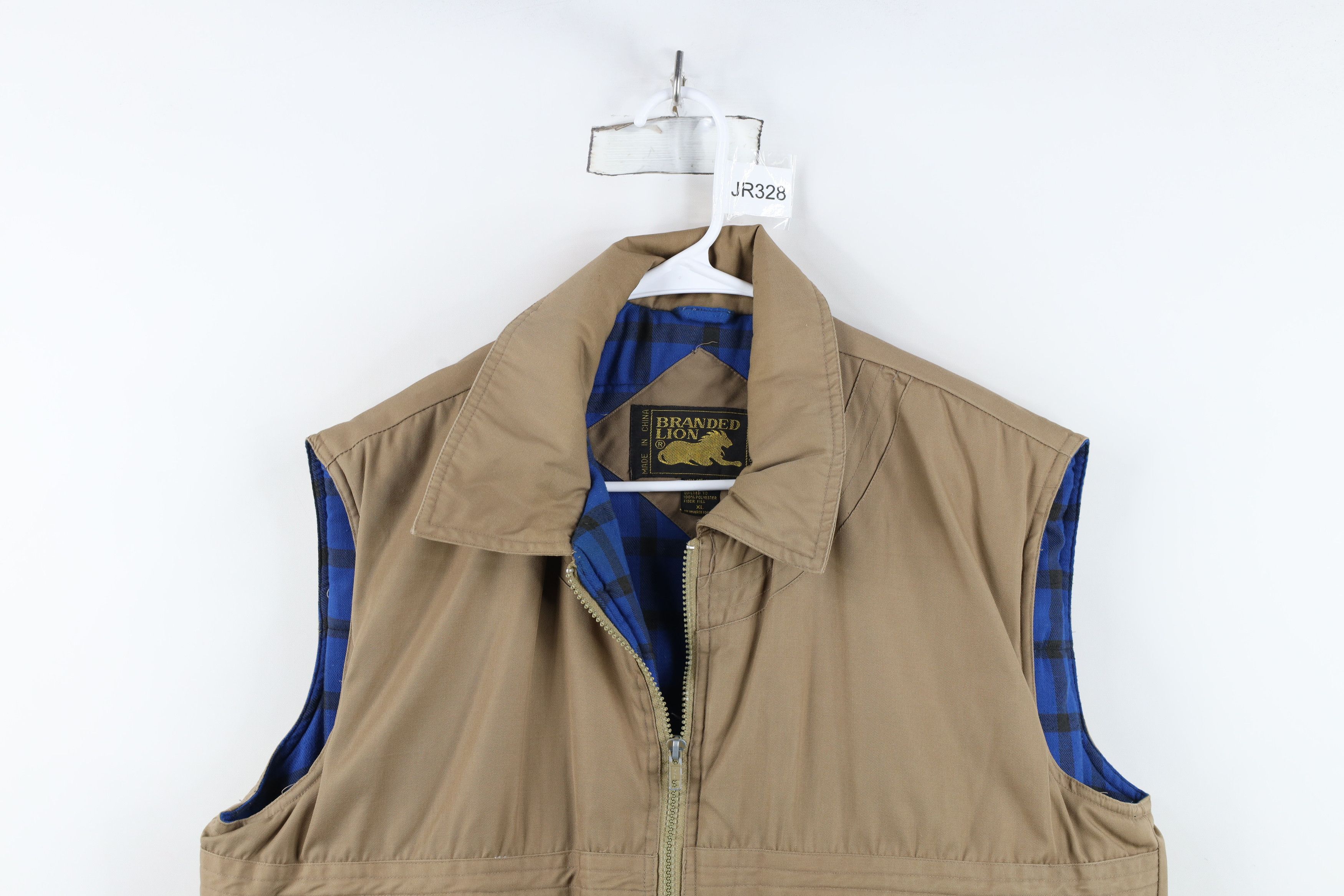 Vintage Vintage 80s 90s Streetwear Flannel Lined Puffer Vest Jacket Size US XL / EU 56 / 4 - 2 Thumbnail