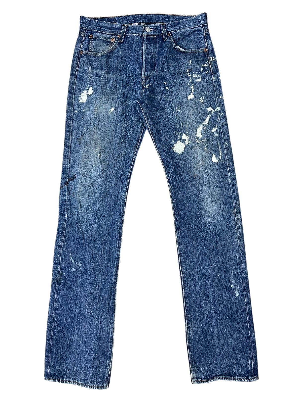 Levi's Vintage Levi’s 501 Jeans Workwear Paint Water Less Size US 30 / EU 46 - 1 Thumbnail