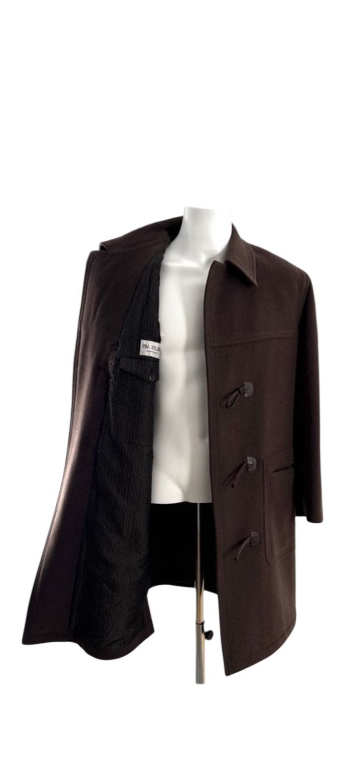 Pal Zileri Brown Coat Size US XL / EU 56 / 4 - 2 Thumbnail