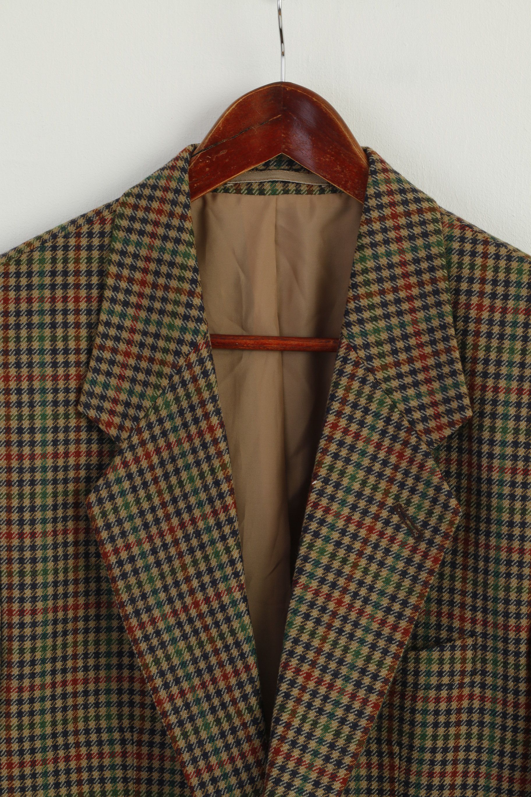 Vintage Michel Luzzi Linea Uomo Men 50 40 Blazer Brown 7763 Size 40R - 3 Thumbnail