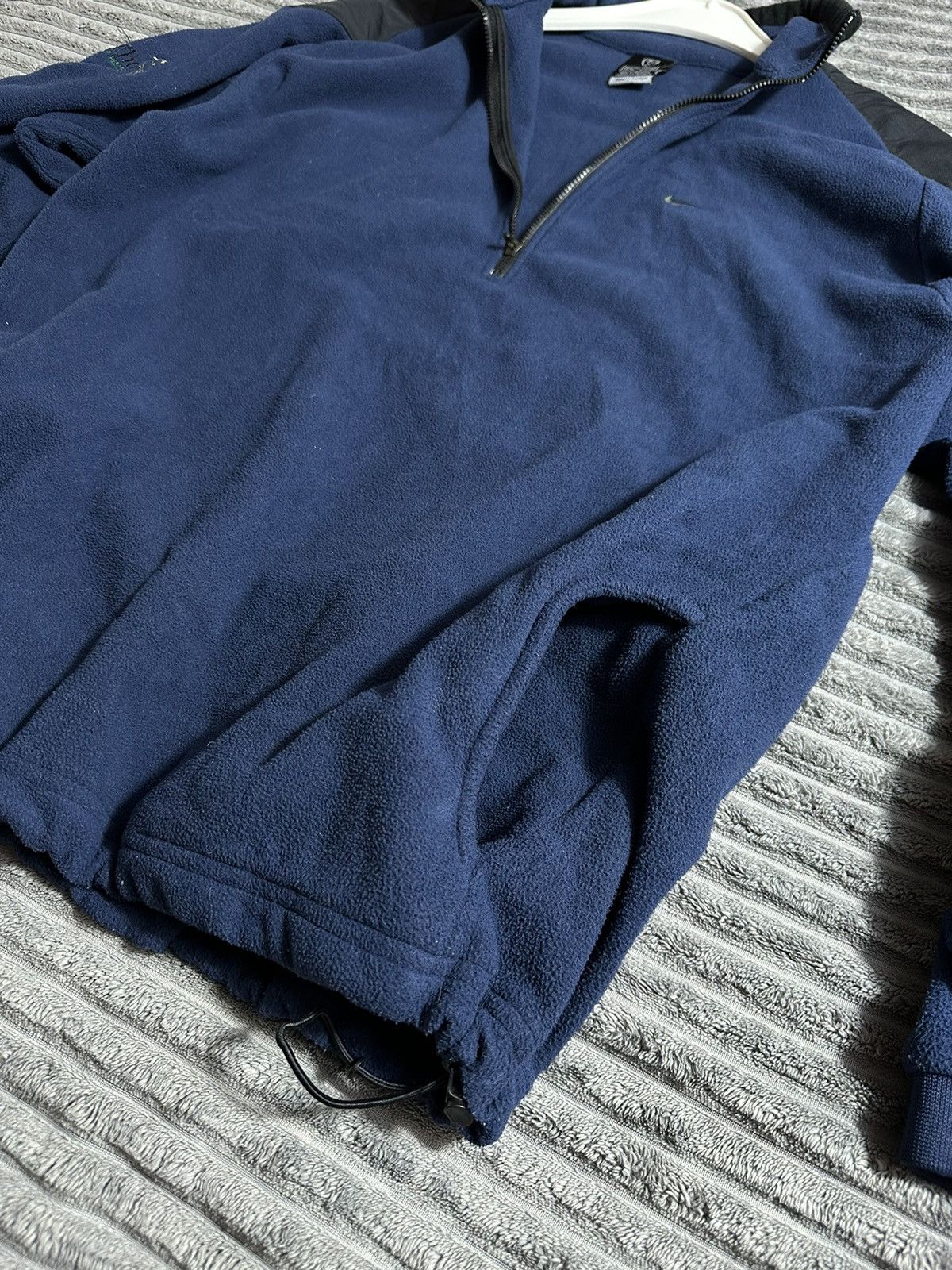 Nike × Vintage Nike Golf Portugal 🇵🇹 Vintage Fleece Navy 1/4 Zip Sweatshirt Size US L / EU 52-54 / 3 - 9 Thumbnail