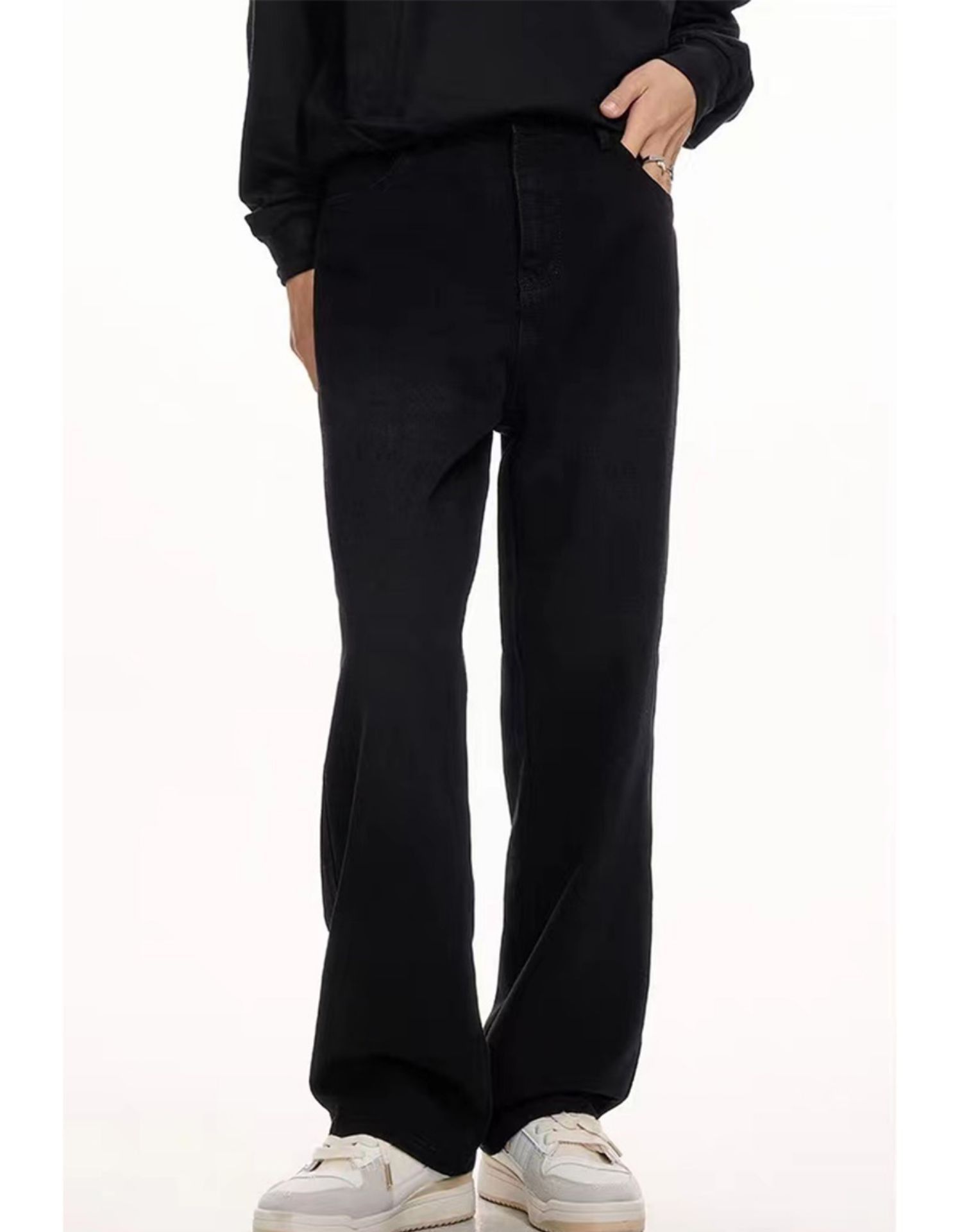 Japanese Brand × Jean High street cleanfit black flared jeans for men Size US 32 / EU 48 - 3 Thumbnail