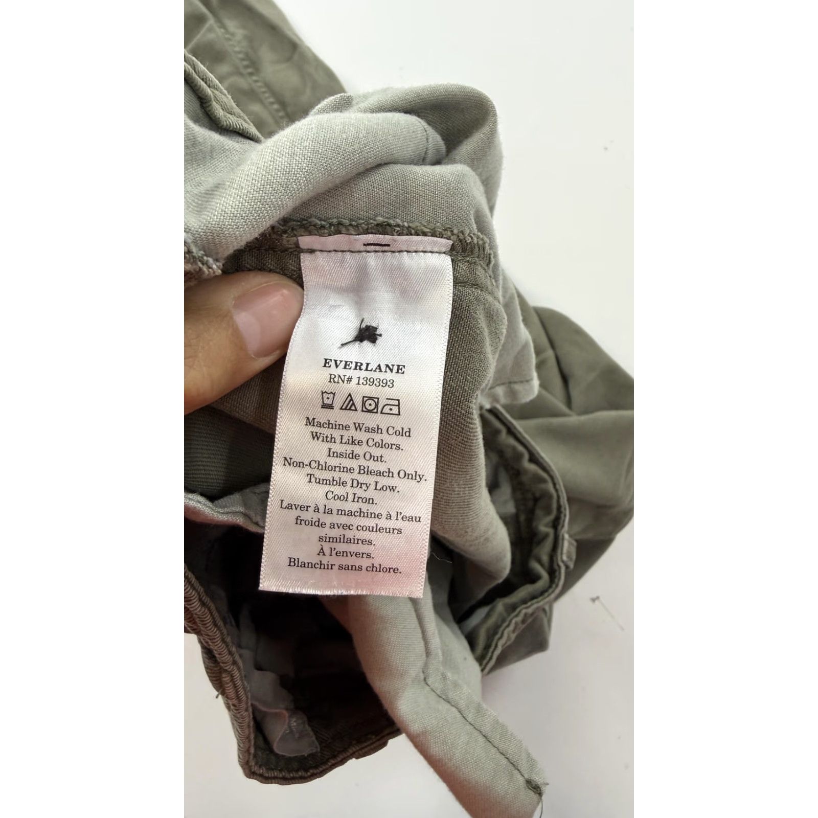 Everlane Everlane Pants Womens 2 Olive Green Tencel Lyocell Utility Soft Tapered Workwear Size 26" / US 2 / IT 38 - 5 Thumbnail